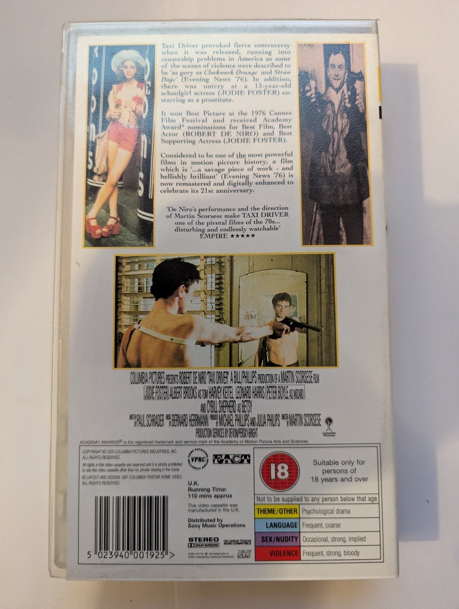 Taxi Driver 21st Anniversary (1976) VHS Video - Flippin Retro