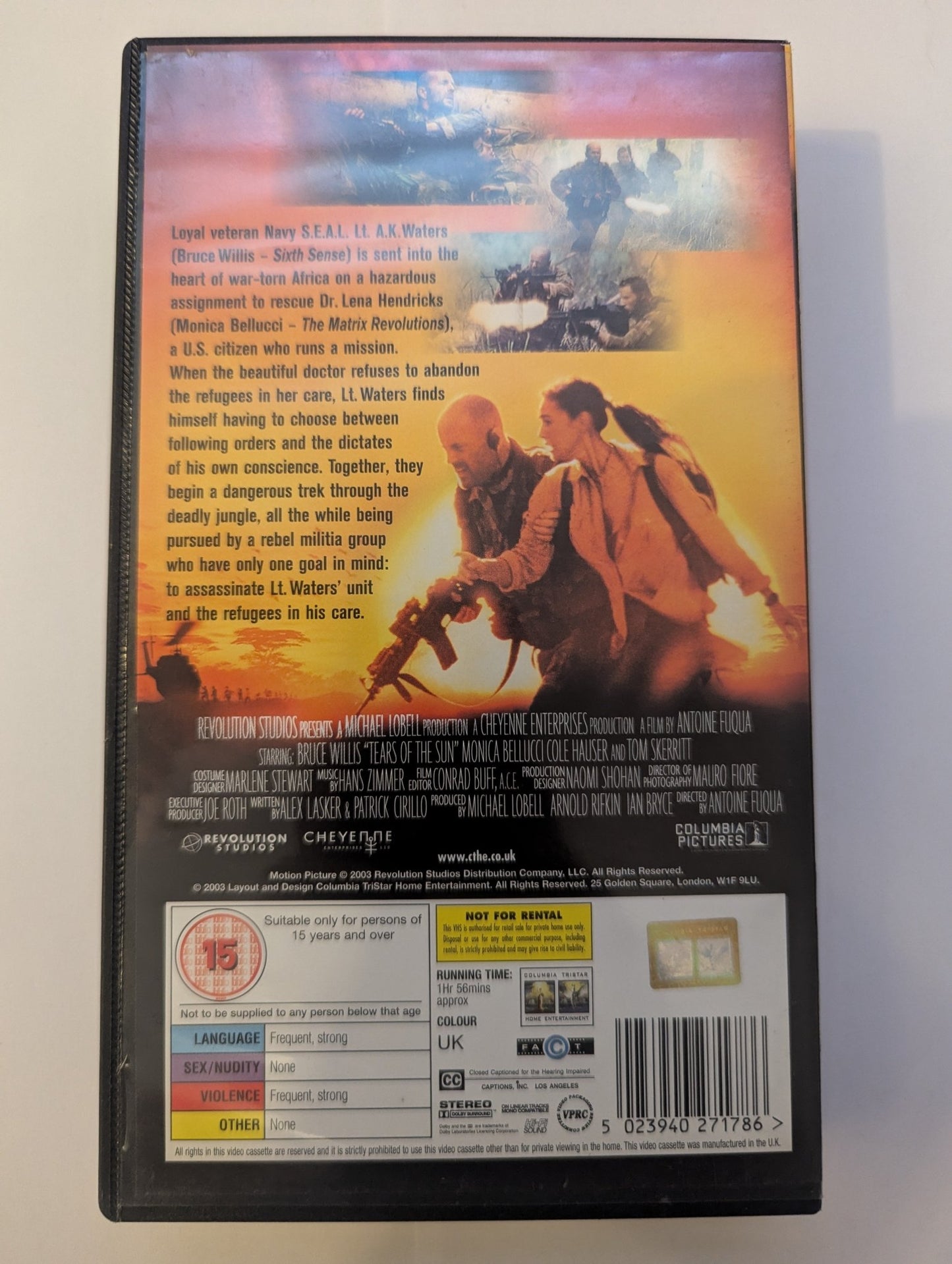 Tears Of The Sun (2003) VHS Video - Flippin Retro