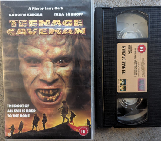 Teenage Caveman (2002) VHS Video Ex Rental - Flippin Retro Video Shop