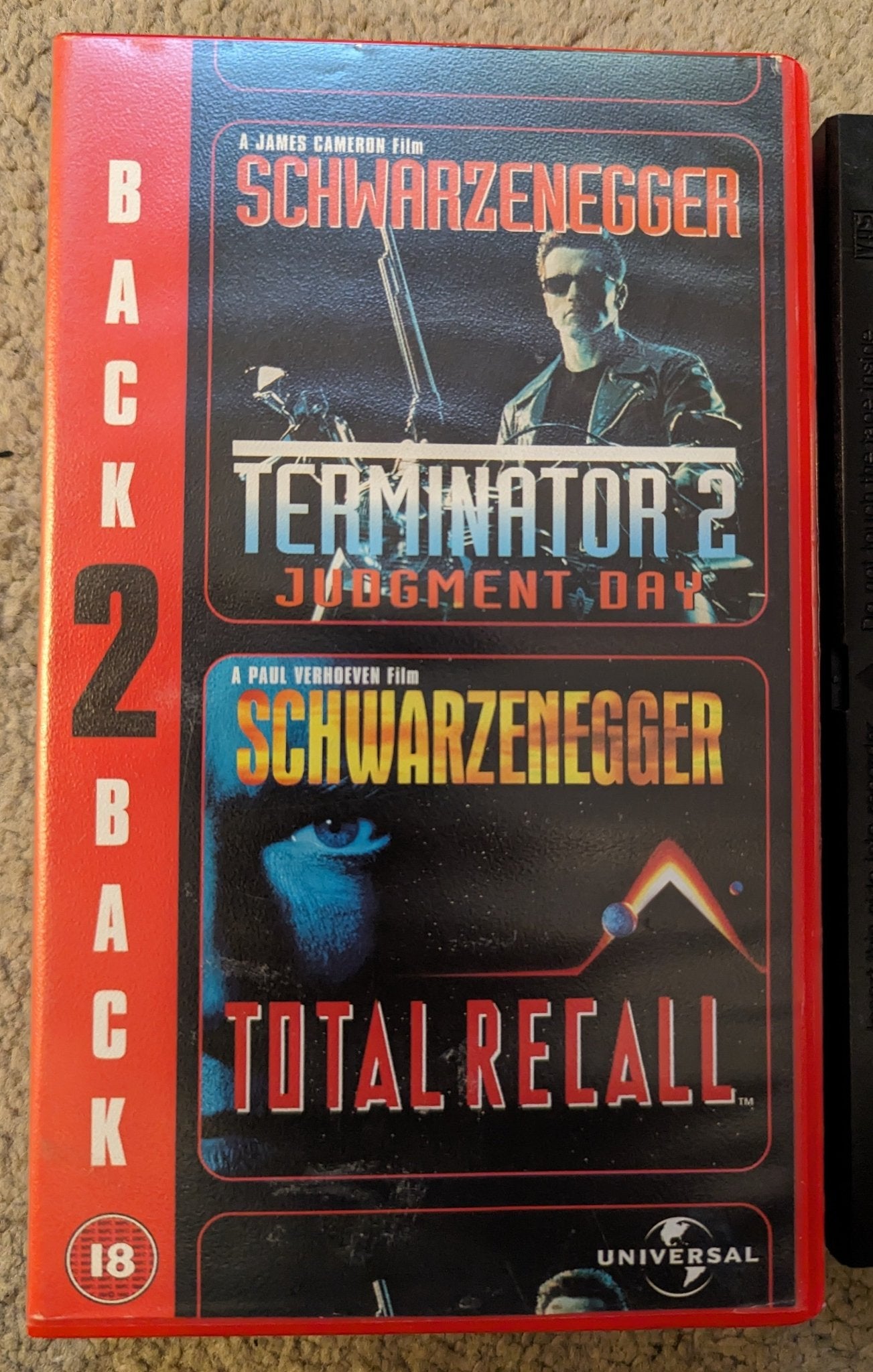 Terminator 2 Judgement Day & Total Recall (1990 1991) VHS Video - Flippin Retro Video Shop