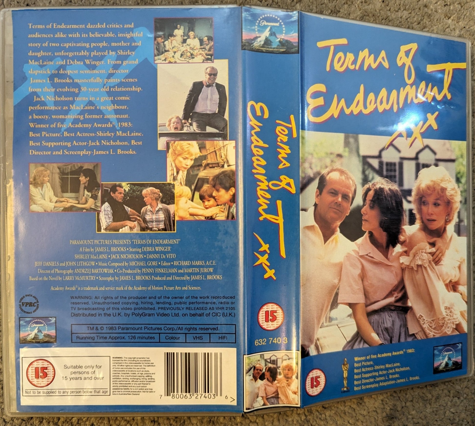 Terms Of Endearment (1983) VHS Video - Flippin Retro Video Shop