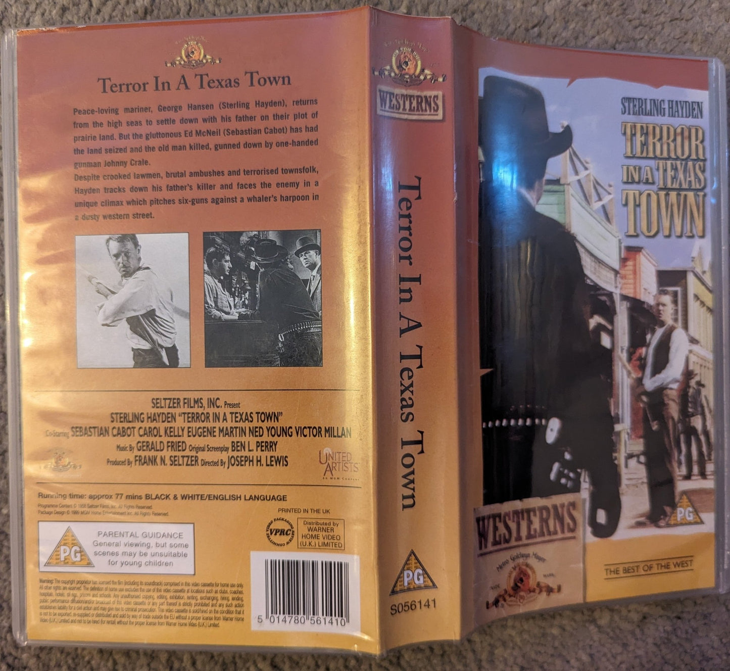 Terror In A Texas Town (1958) VHS Video *Sealed* - Flippin Retro Video Shop