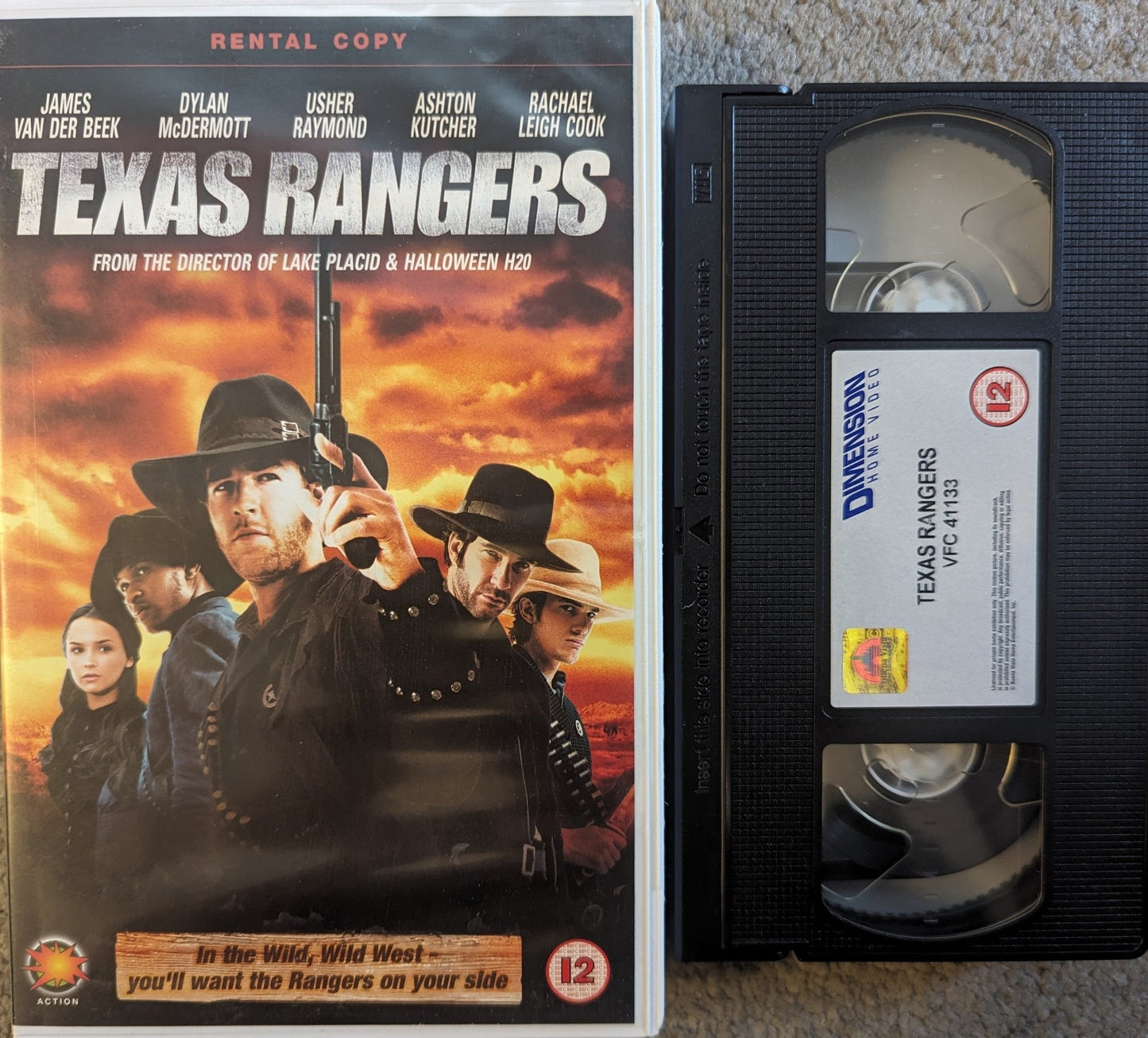 Texas Rangers (2001) VHS Video Ex Rental - Flippin Retro Video Shop