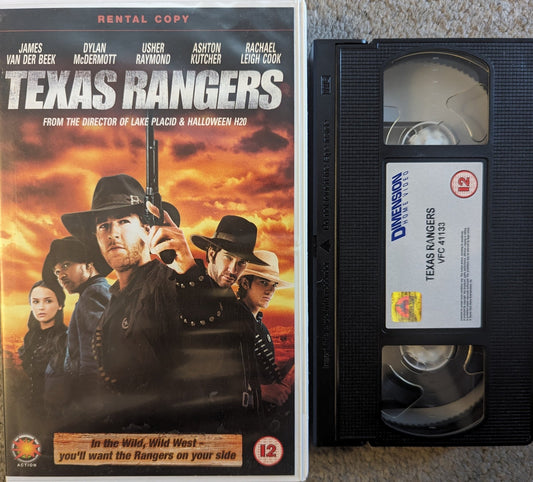 Texas Rangers (2001) VHS Video Ex Rental - Flippin Retro Video Shop