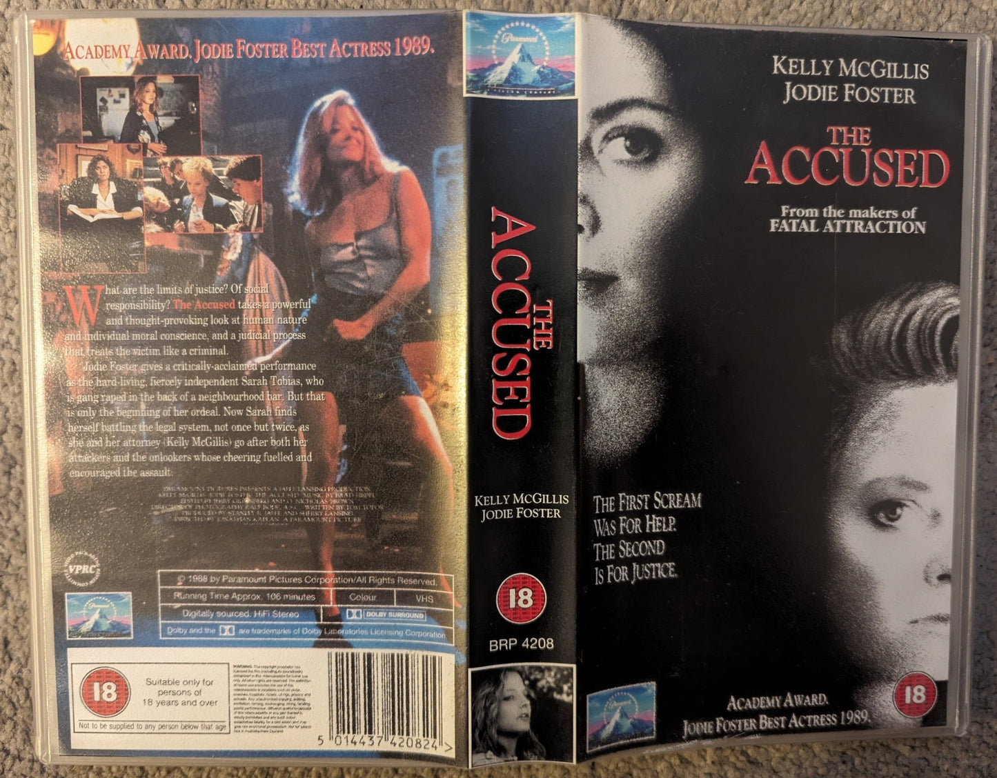 The Accused (1988) VHS Video - Flippin Retro Video Shop