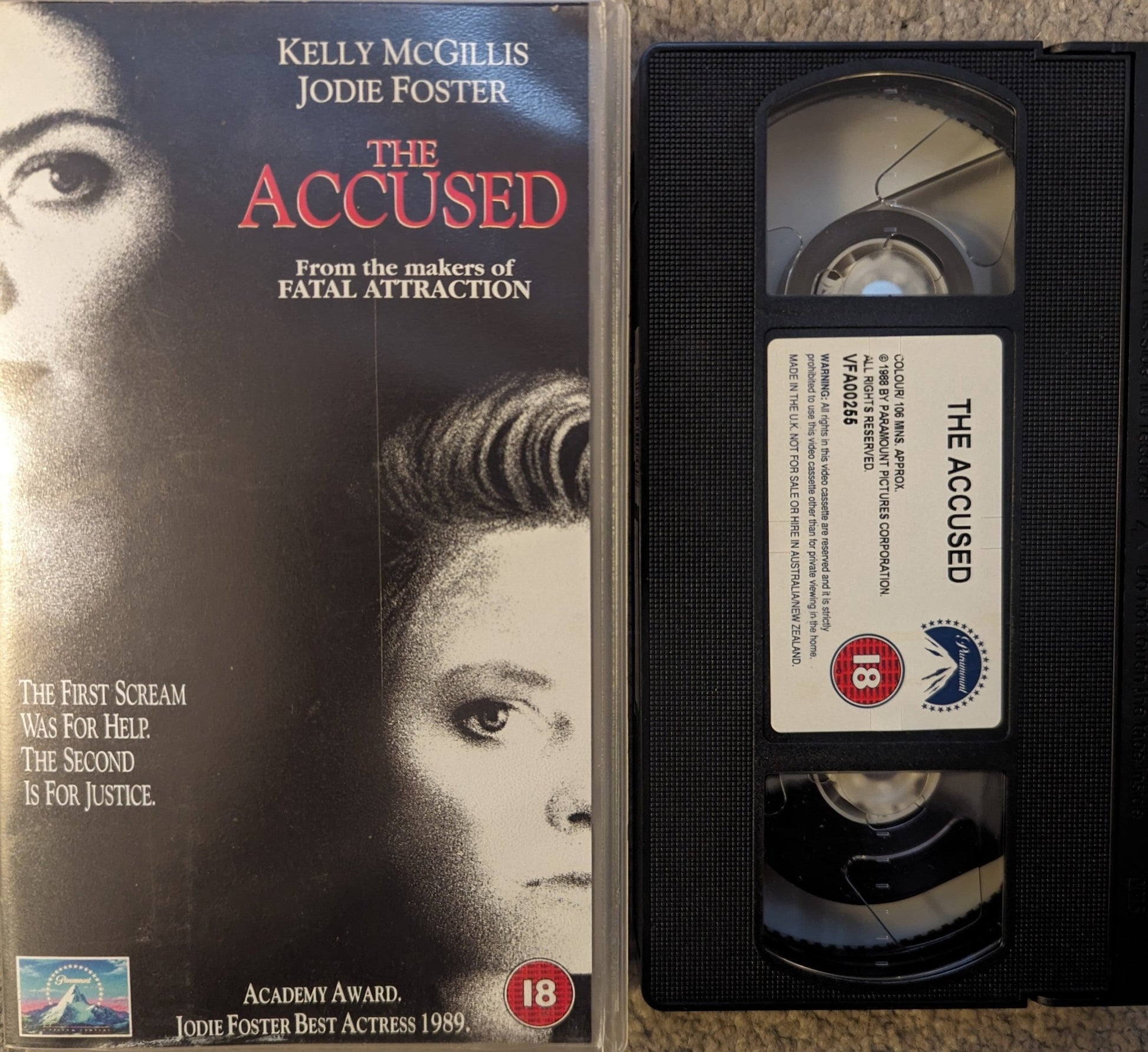 The Accused (1988) VHS Video - Flippin Retro Video Shop