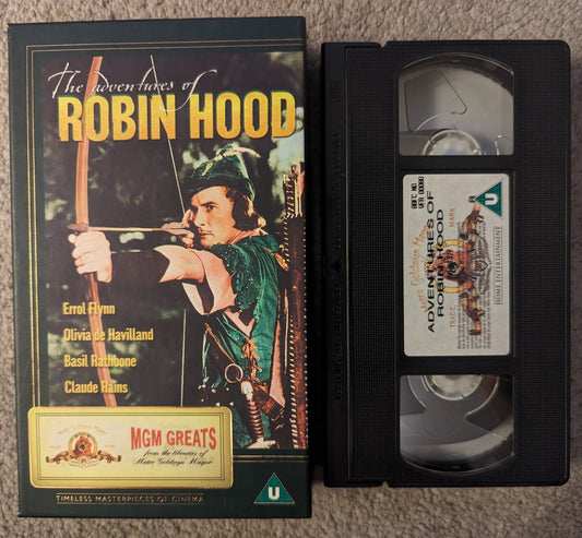 The Adventures Of Robin Hood (1938) VHS Video - Flippin Retro Video Shop