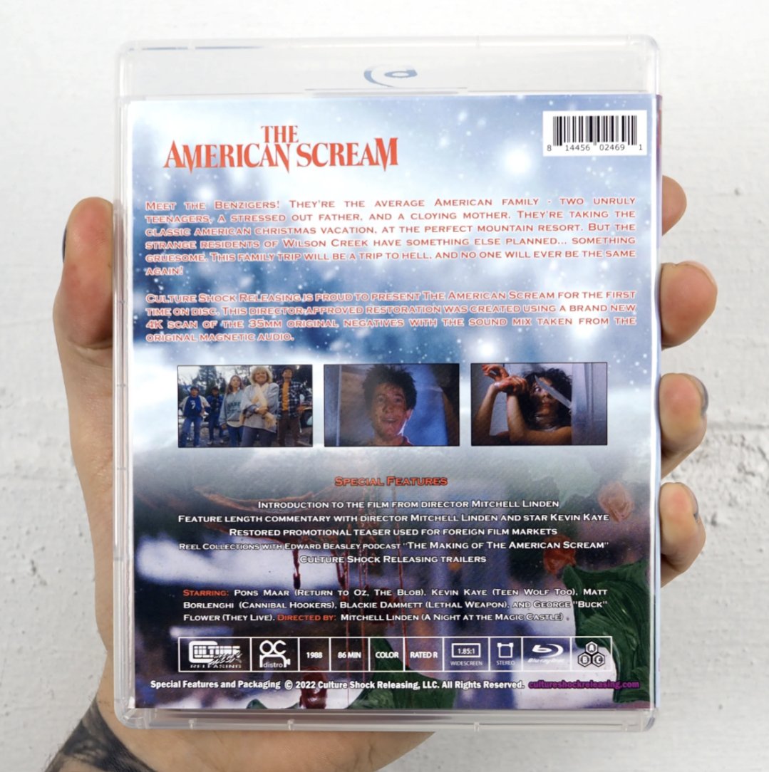 The American Scream (1988) Blu Ray Culture Shock - Flippin Retro Video Shop