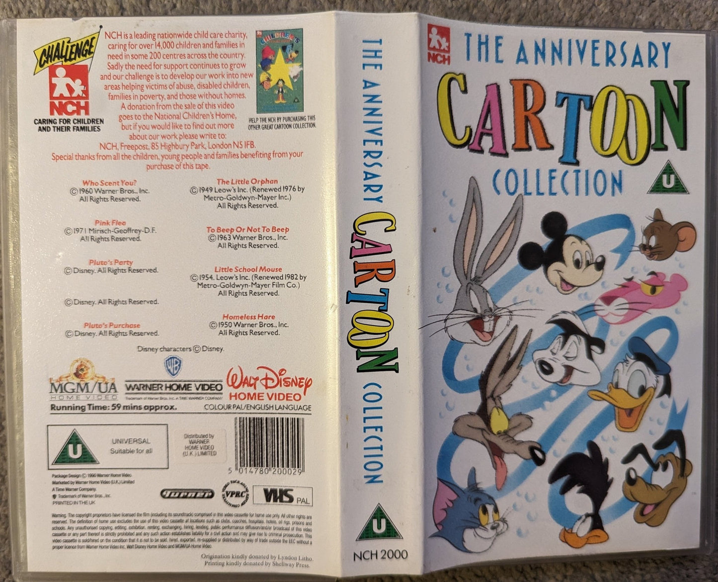 The Anniversary Cartoon Collection VHS Video - Flippin Retro Video Shop