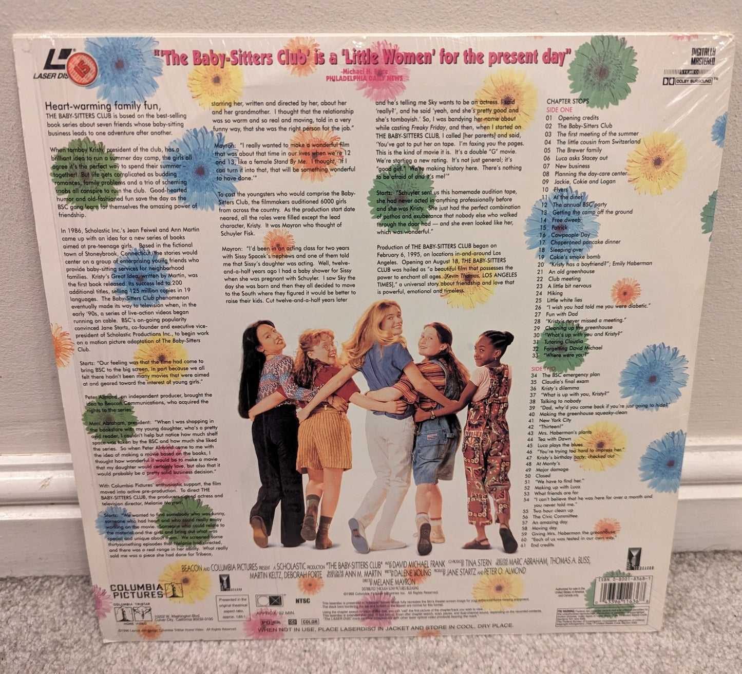 The Baby Sitters Club (1995) Laserdisc NTSC - Flippin Retro Video Shop