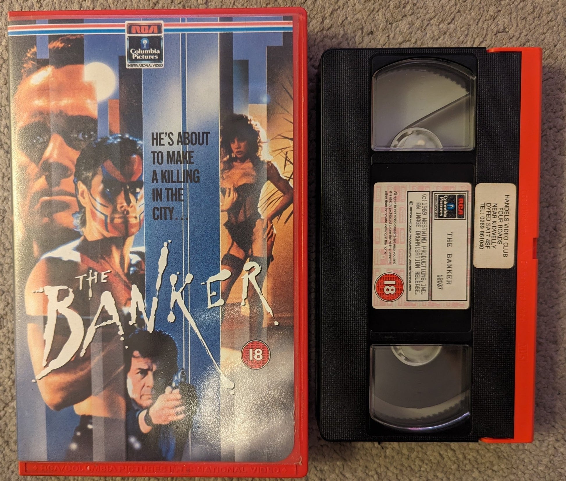 The Banker (1989) VHS Video Ex Rental - Flippin Retro Video Shop