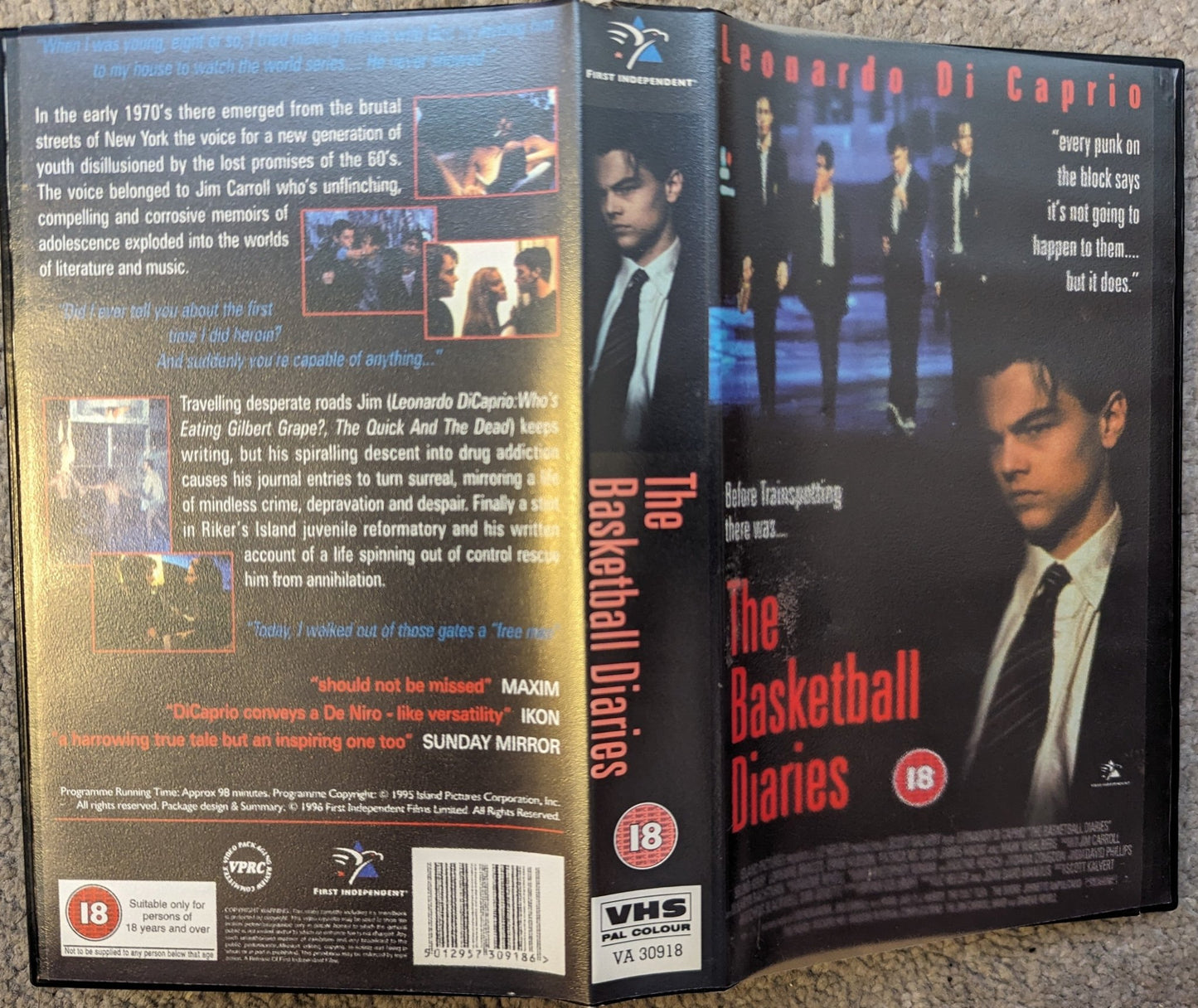 The Basketball Diaries (1995) VHS Video - Flippin Retro Video Shop