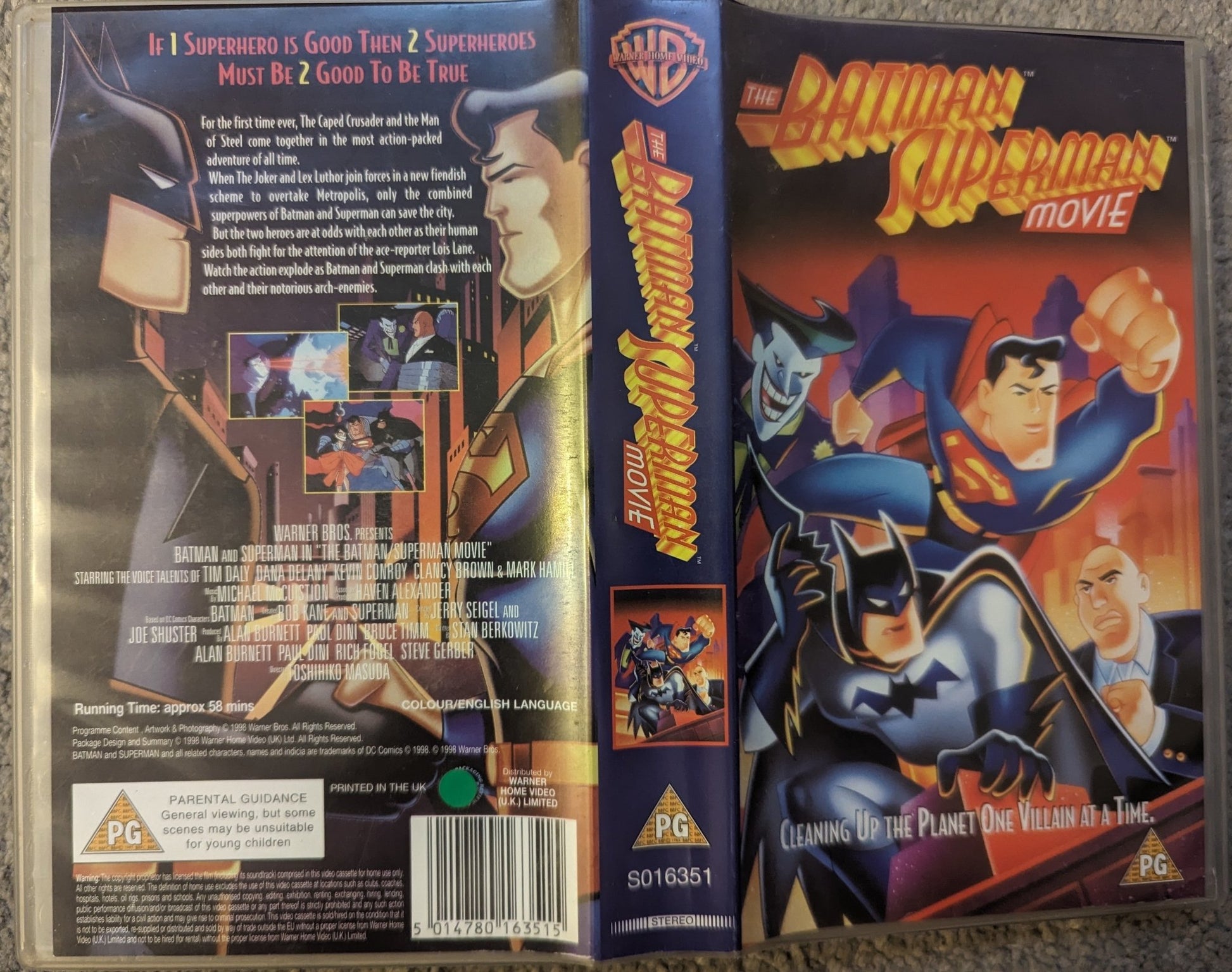 The Batman Superman Movie VHS Video - Flippin Retro Video Shop