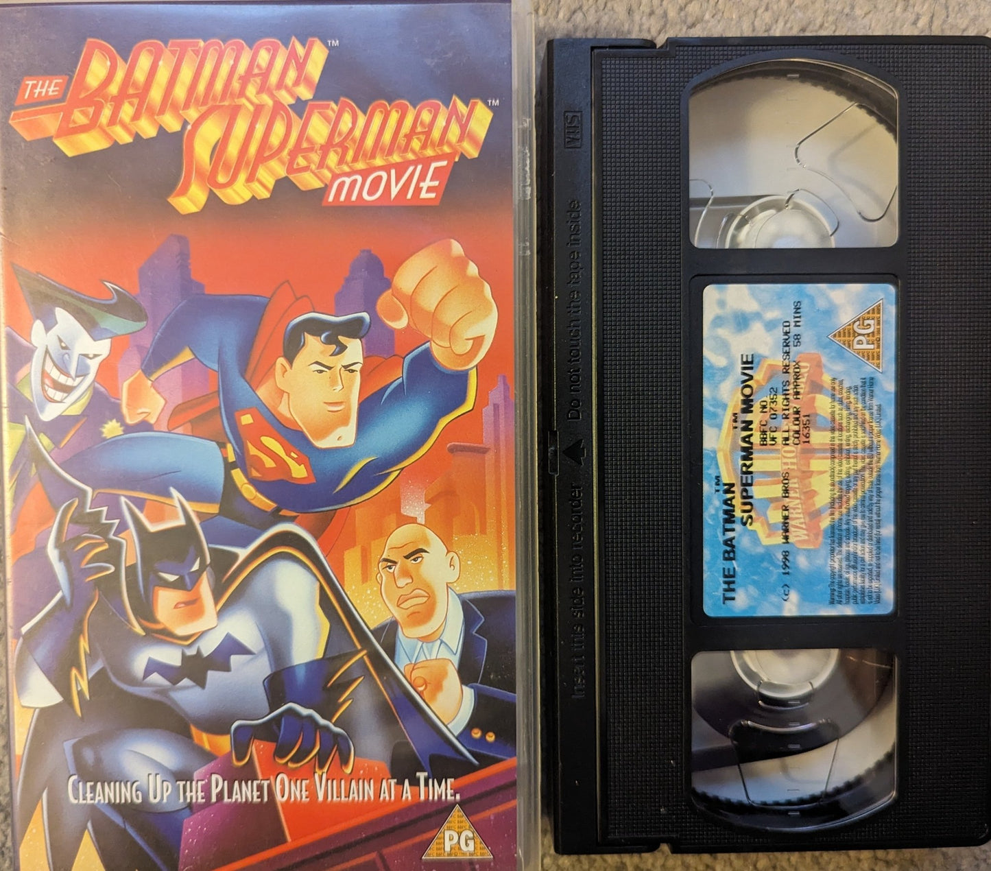 The Batman Superman Movie VHS Video - Flippin Retro Video Shop