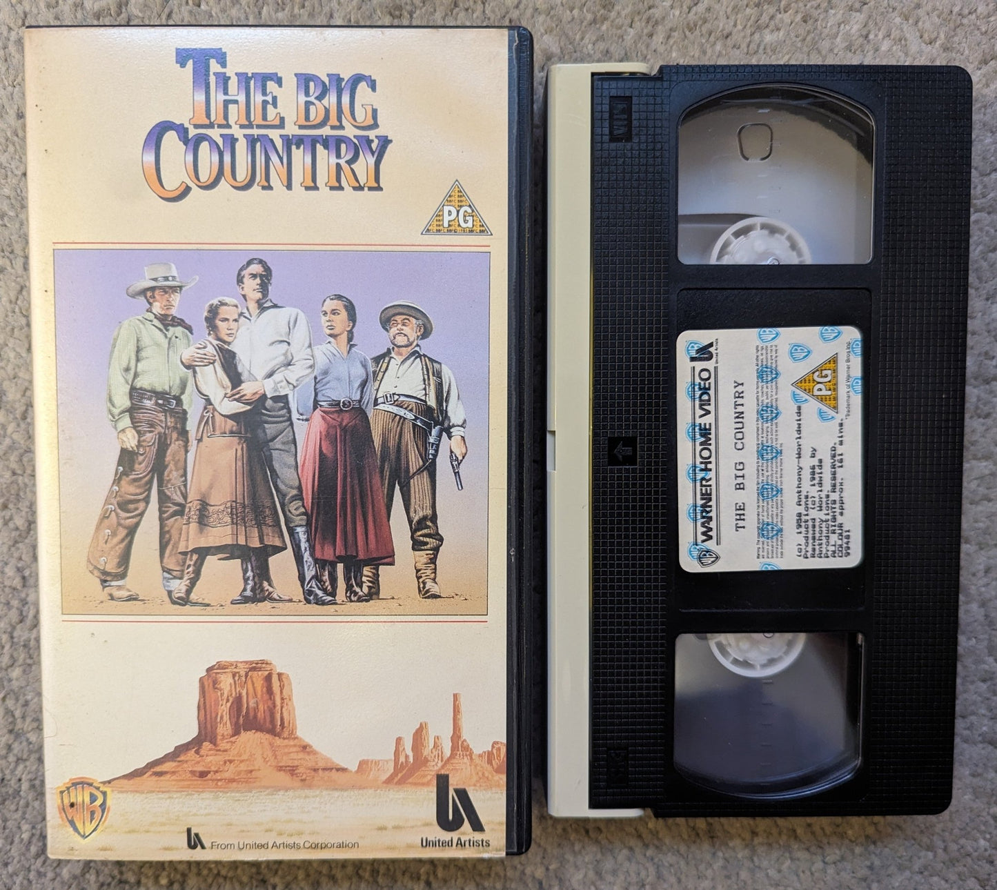 The Big Country (1958) VHS Video - Flippin Retro Video Shop