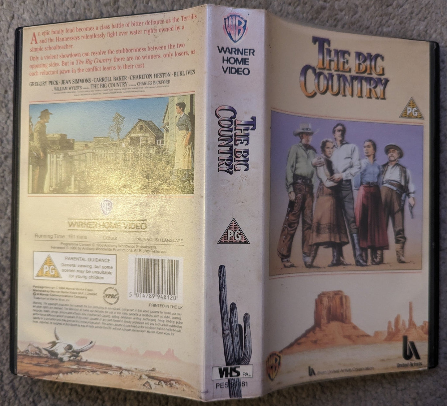 The Big Country (1958) VHS Video - Flippin Retro Video Shop