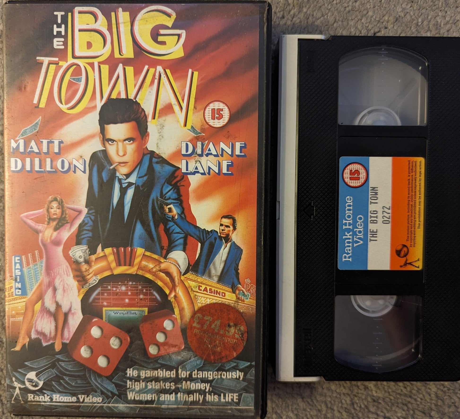 The Big Town (1987) VHS Video Ex Rental - Flippin Retro Video Shop