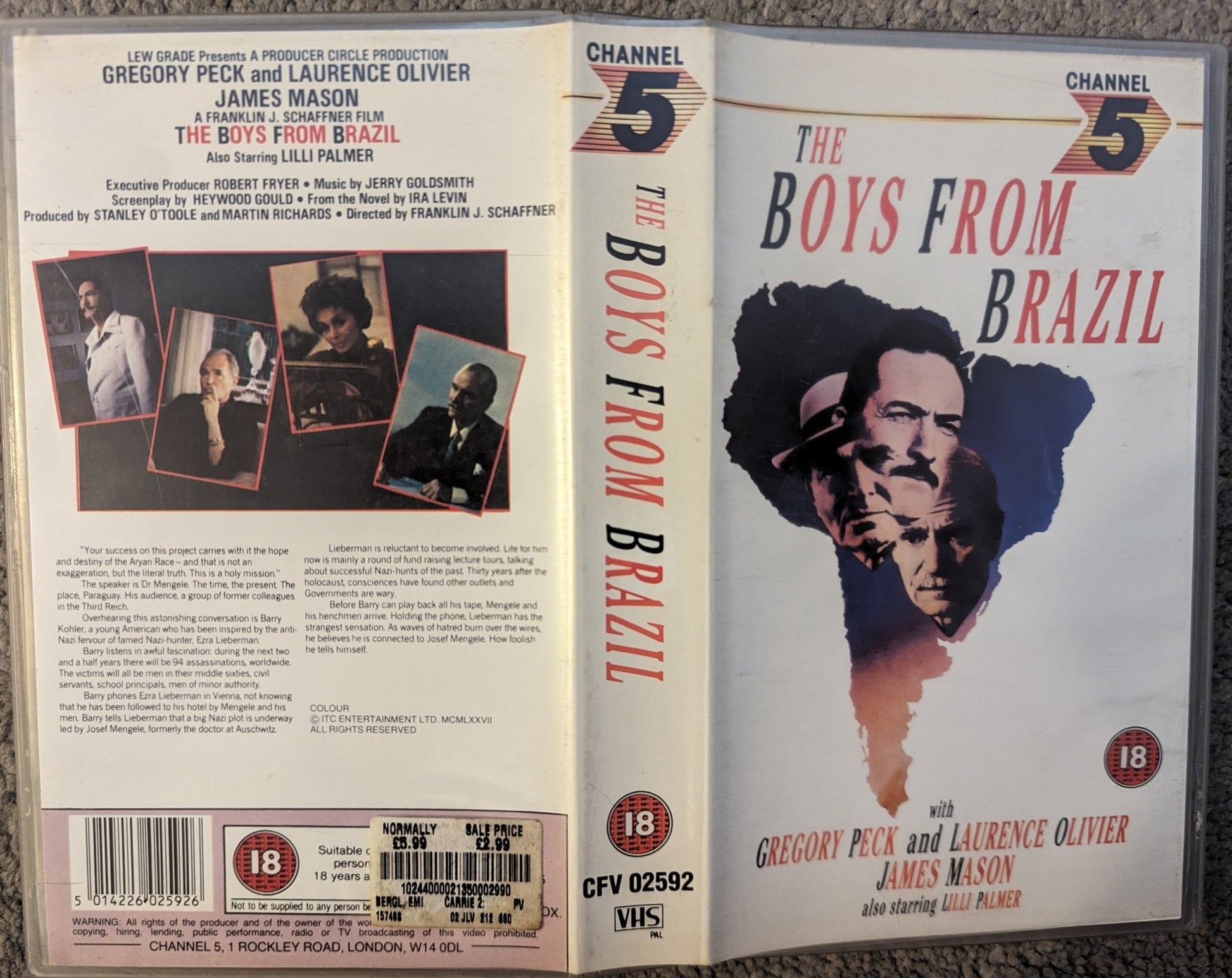 The Boys From Brazil (1978) VHS Video - Flippin Retro Video Shop