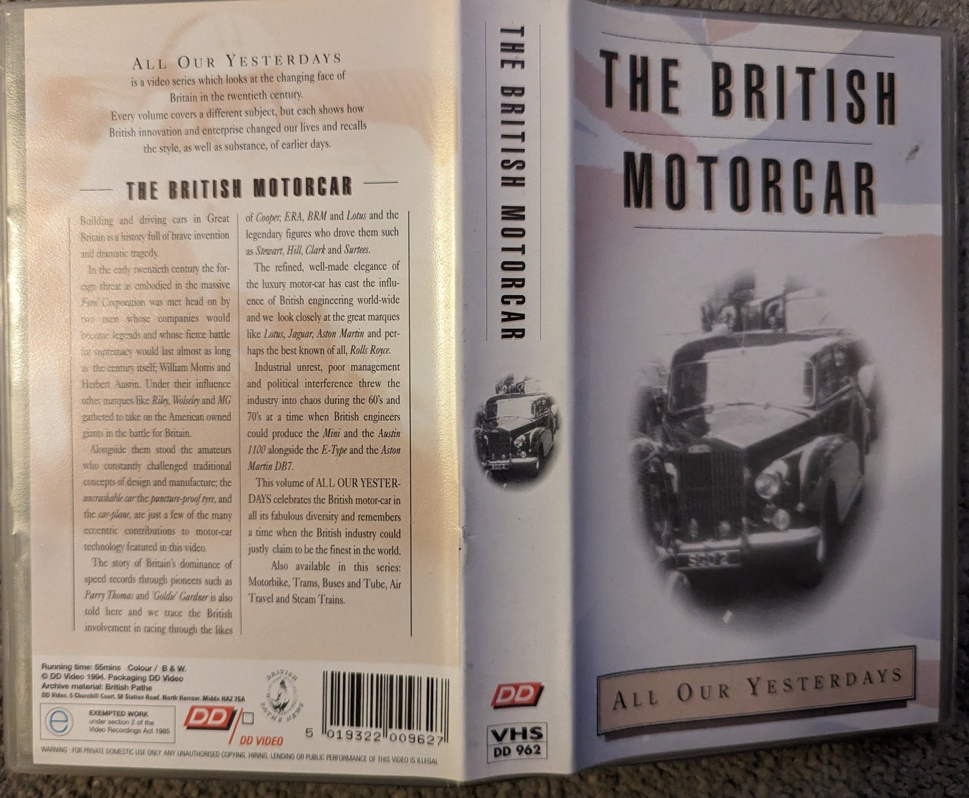 The British Motorcar VHS Video - Flippin Retro Video Shop