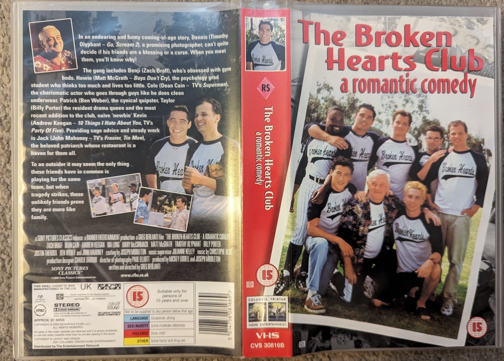 The Broken Hearts Club (2000) VHS Video Ex Rental - Flippin Retro Video Shop