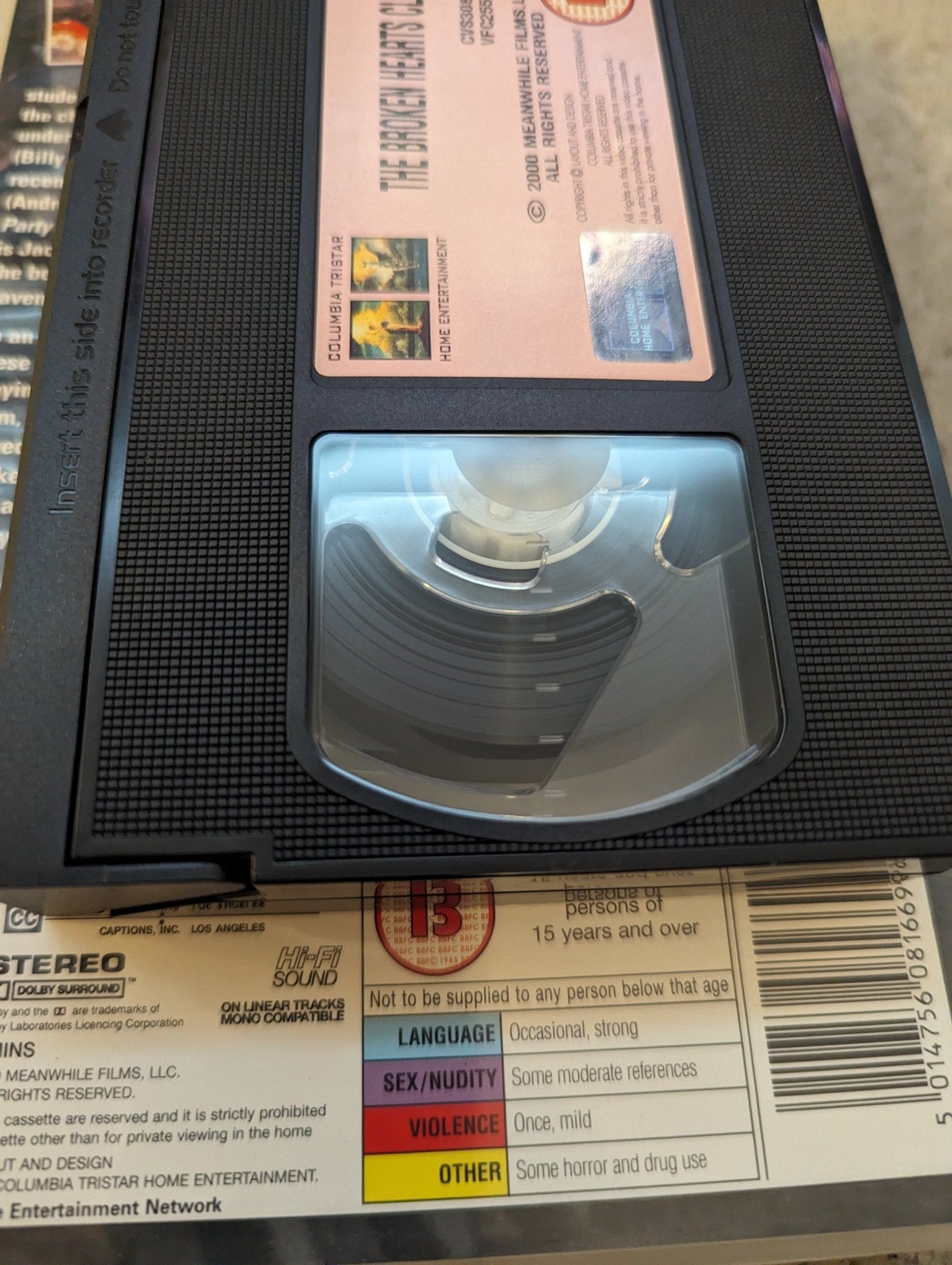 The Broken Hearts Club (2000) VHS Video Ex Rental - Flippin Retro Video Shop