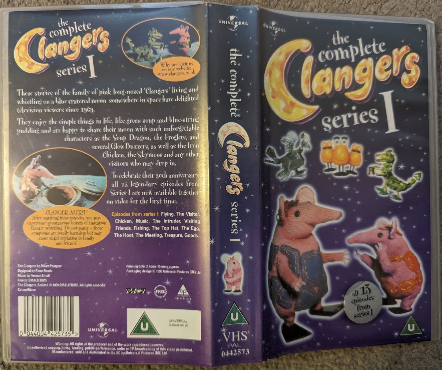 The Clangers Series 1 VHS Video - Flippin Retro Video Shop