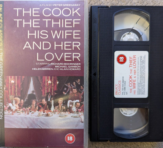 The Cook The Thief His Wife and Her Lover (1989) VHS Video - Flippin Retro Video Shop