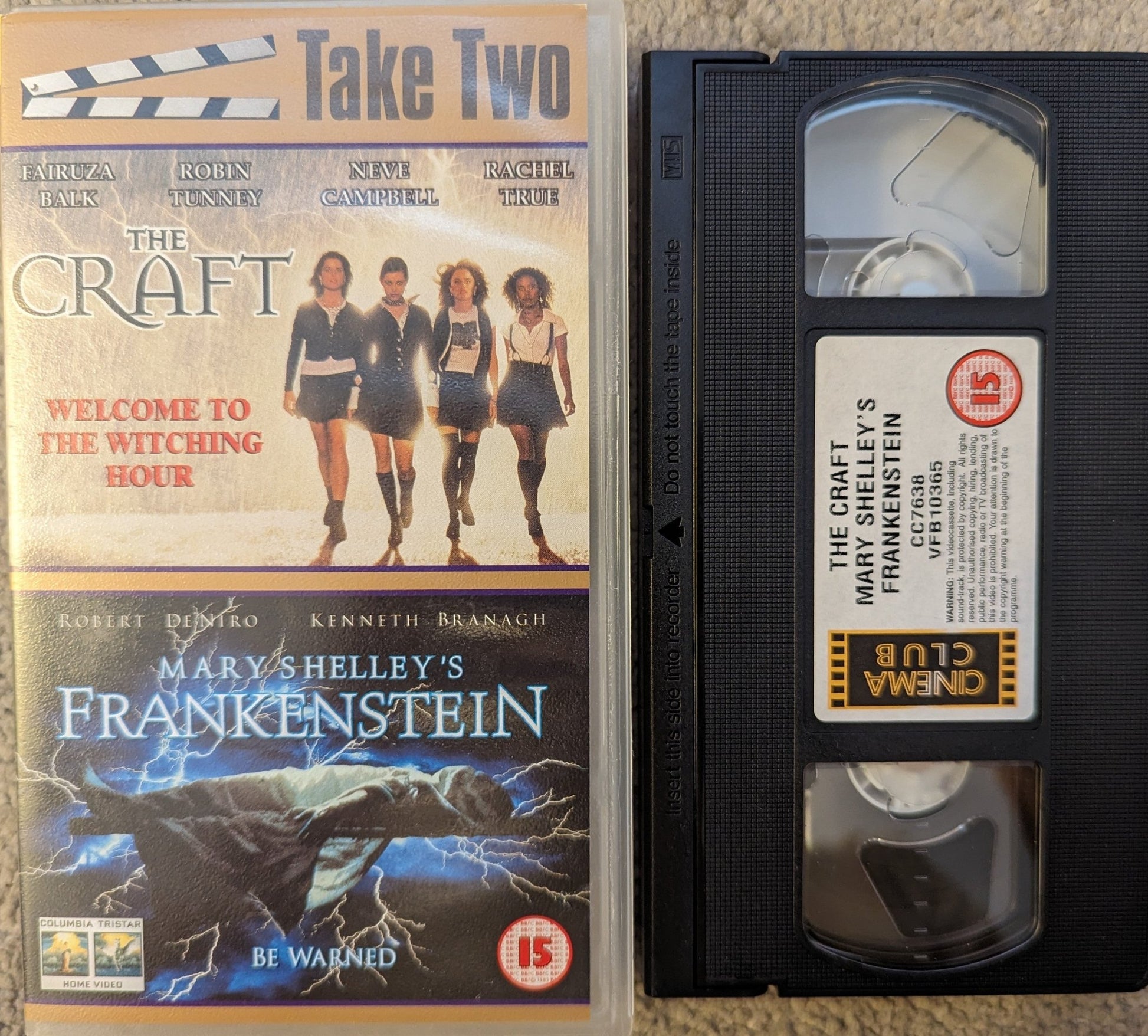 The Craft / Mary Shelley's Frankenstein VHS Video - Flippin Retro Video Shop