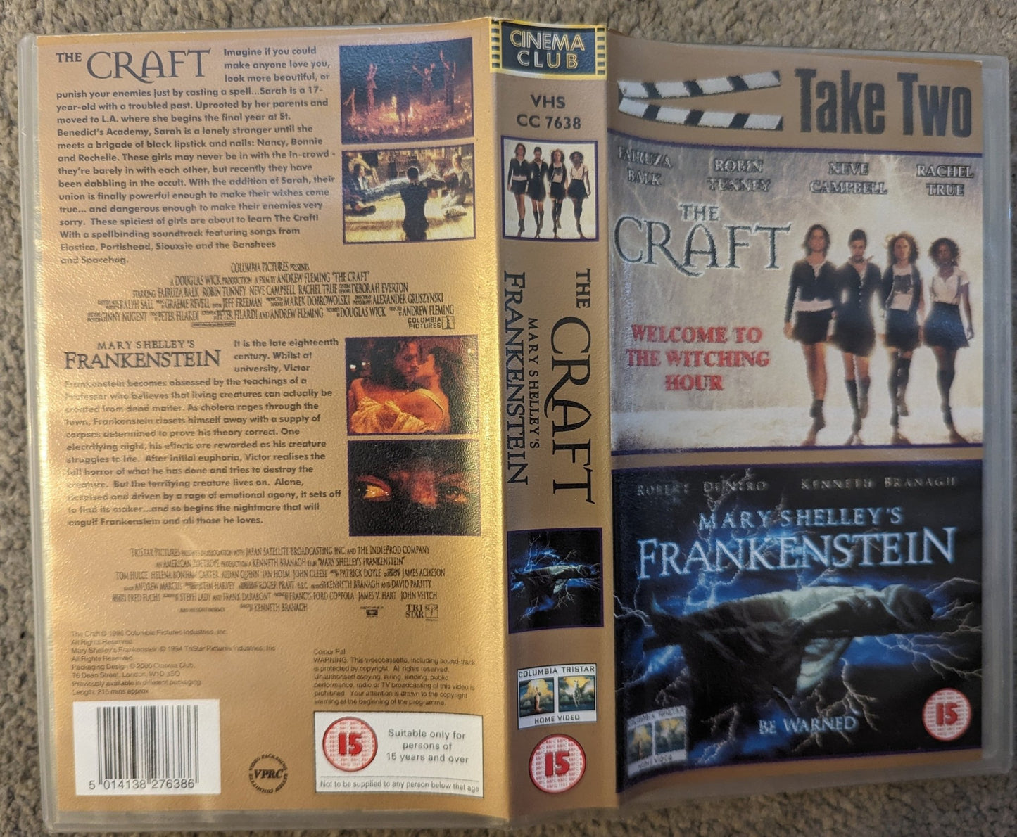 The Craft / Mary Shelley's Frankenstein VHS Video - Flippin Retro Video Shop