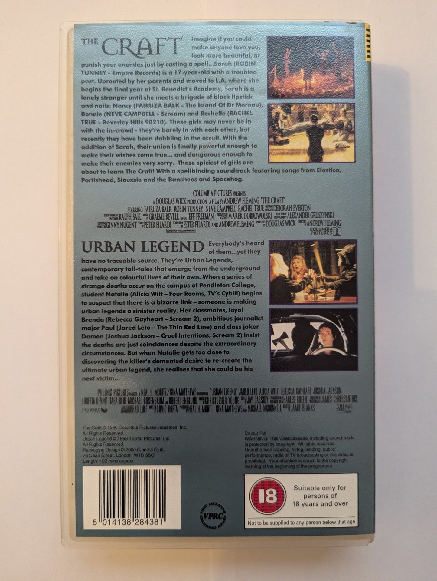 The Craft / Urban Legend VHS Video - Flippin Retro Video Shop