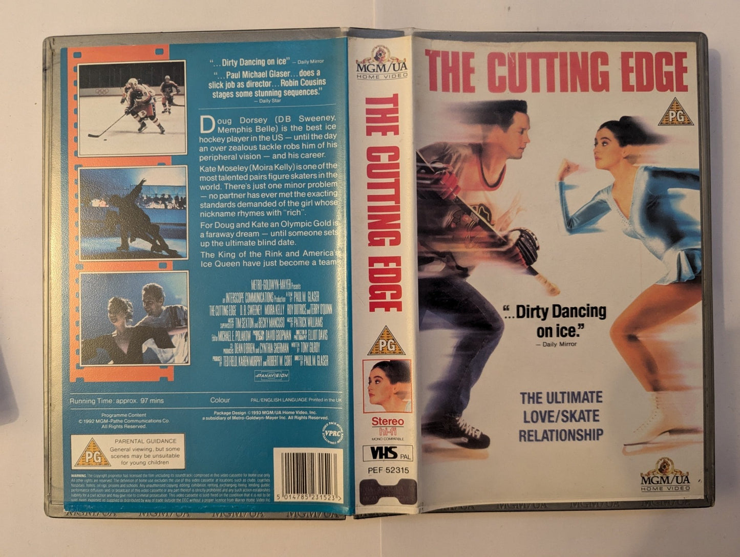 The Cutting Edge (1992) VHS Video Ex Rental - Flippin Retro