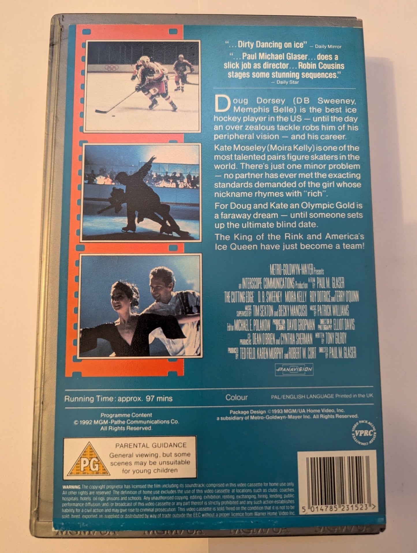 The Cutting Edge (1992) VHS Video Ex Rental - Flippin Retro