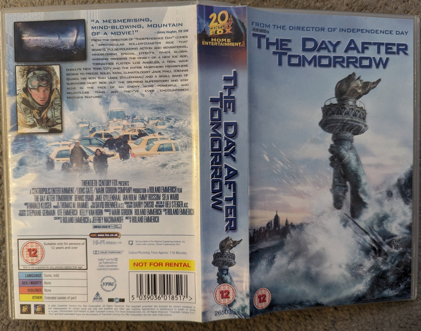 The Day After Tomorrow (2004) VHS Video - Flippin Retro Video Shop