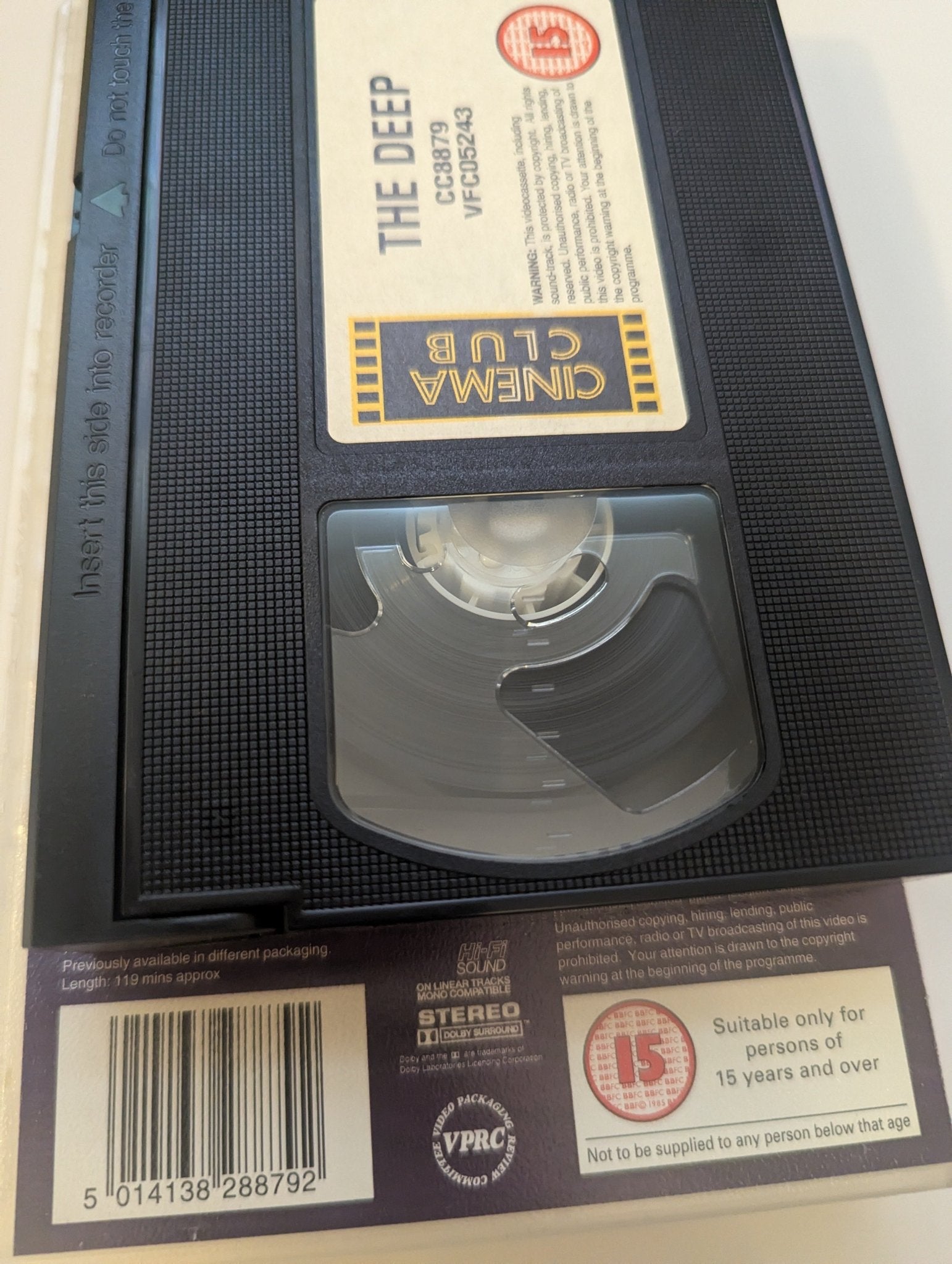 The Deep (1977) VHS Video Cinema Club - Flippin Retro