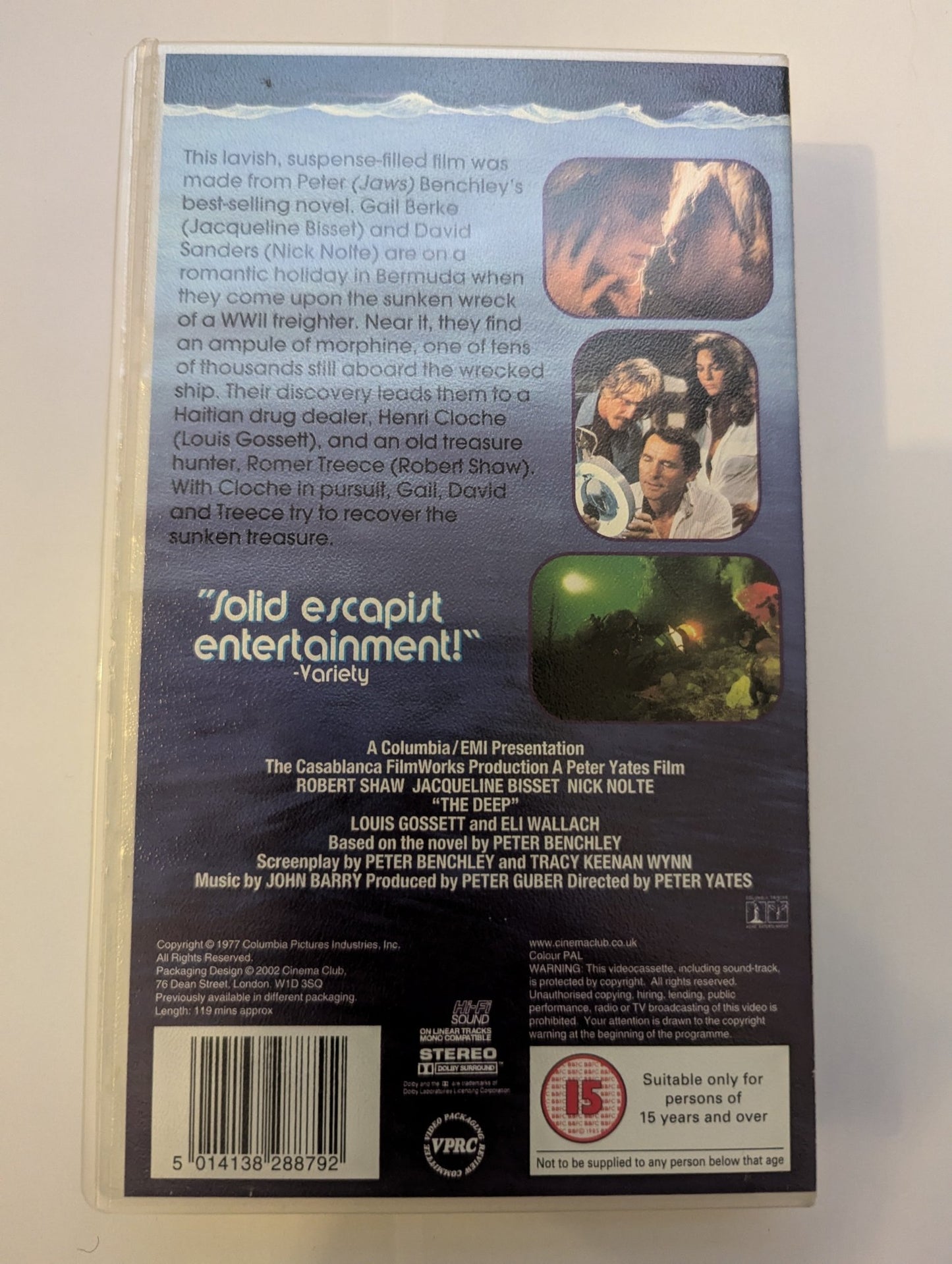 The Deep (1977) VHS Video Cinema Club - Flippin Retro