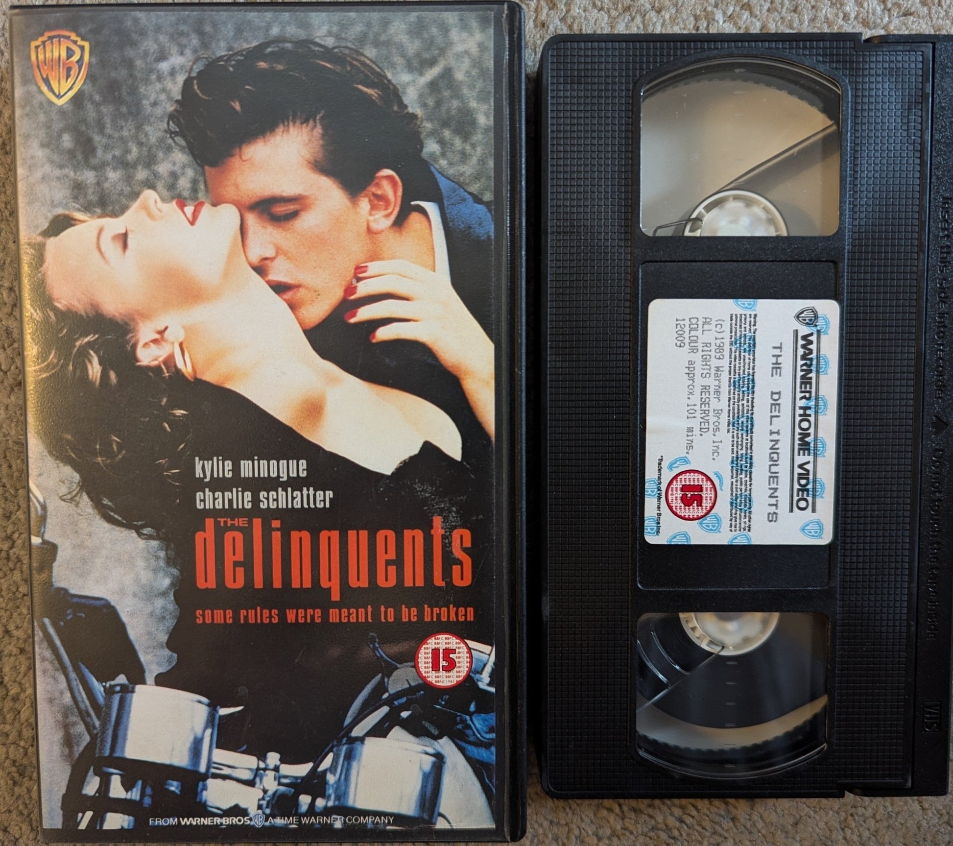 The Delinquents (1989) VHS Video Warner Embossed Case - Flippin Retro Video Shop