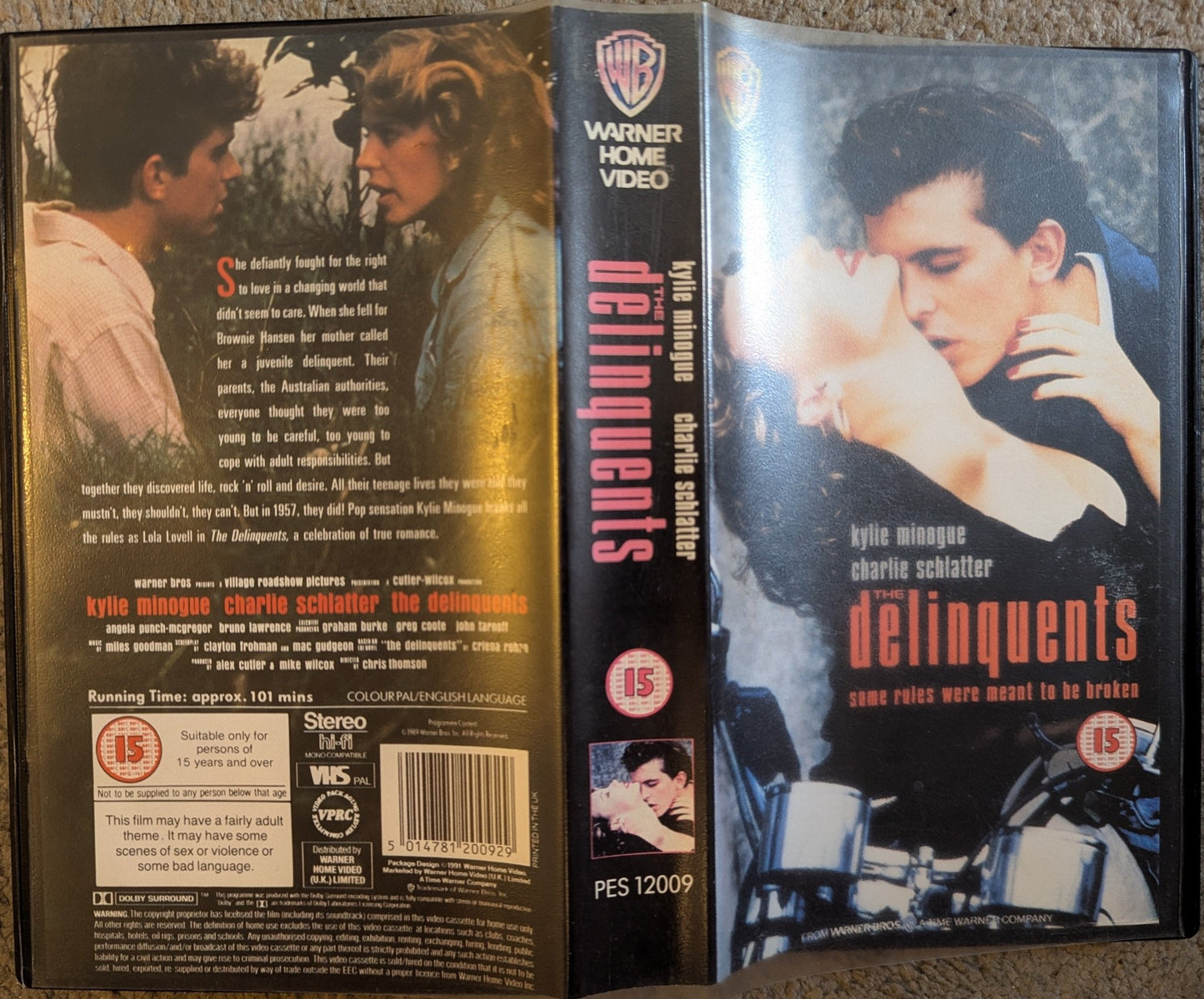 The Delinquents (1989) VHS Video Warner Embossed Case - Flippin Retro Video Shop