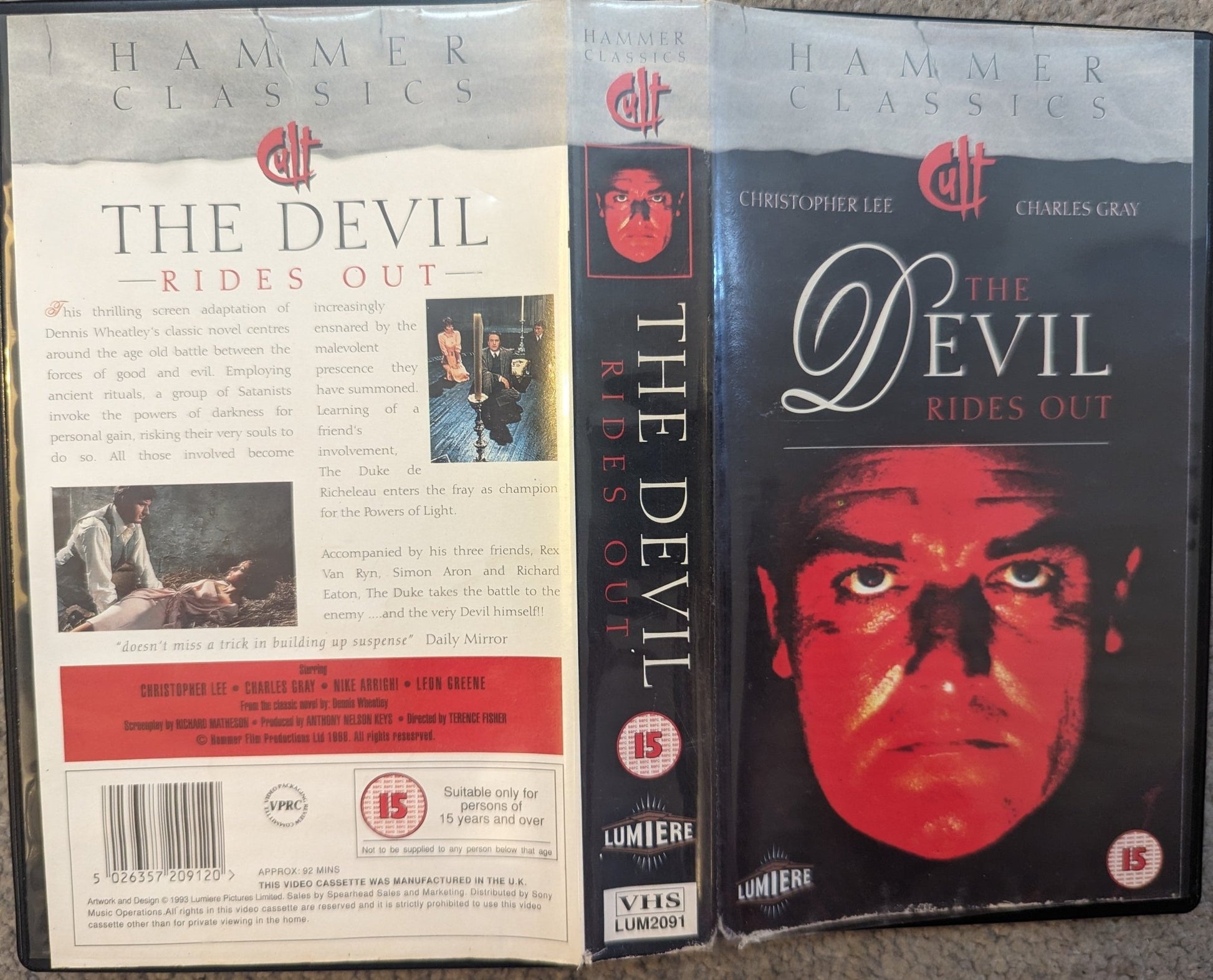 The Devil Rides Out (1968) VHS Video - Flippin Retro Video Shop