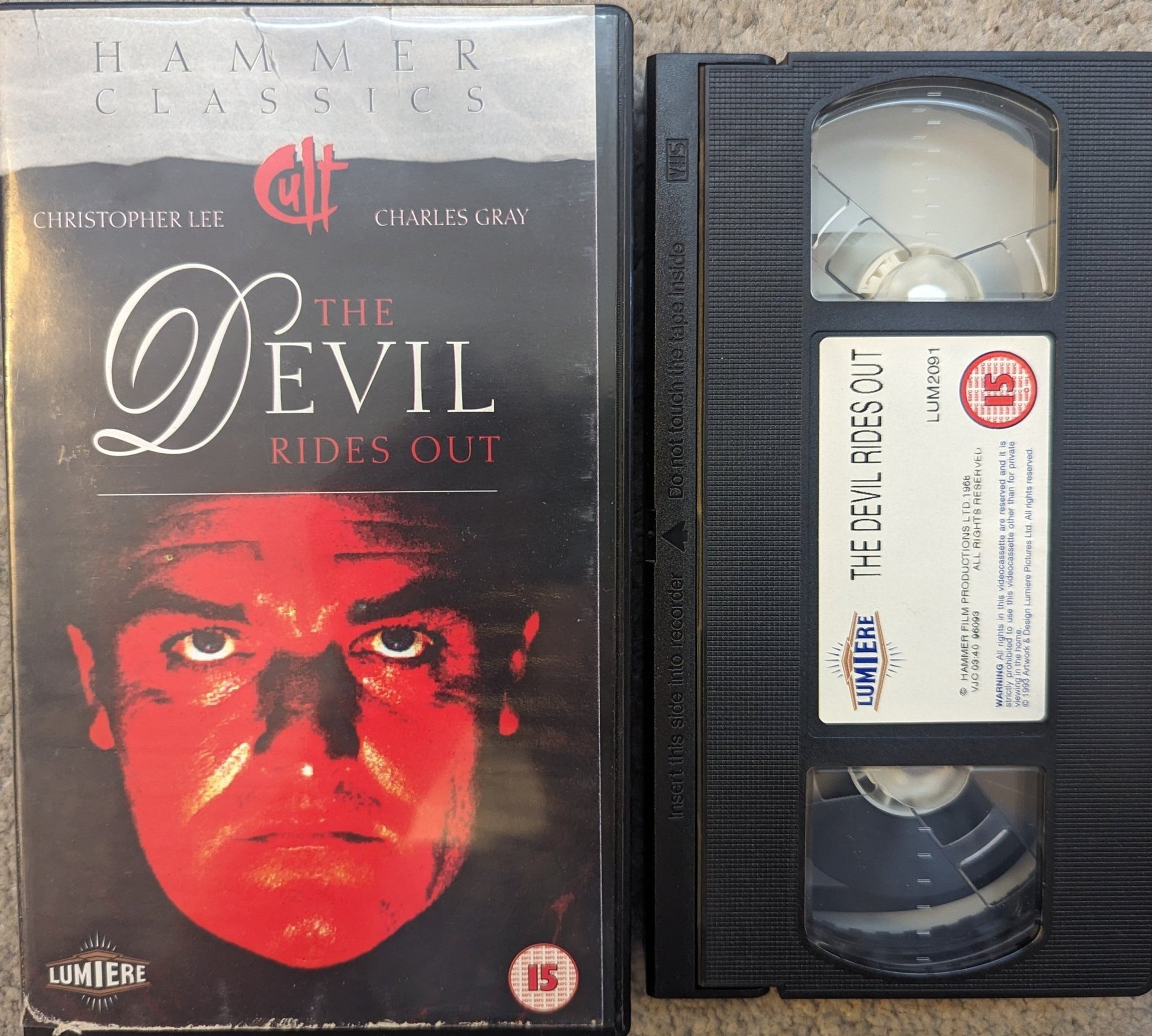 The Devil Rides Out (1968) VHS Video - Flippin Retro Video Shop