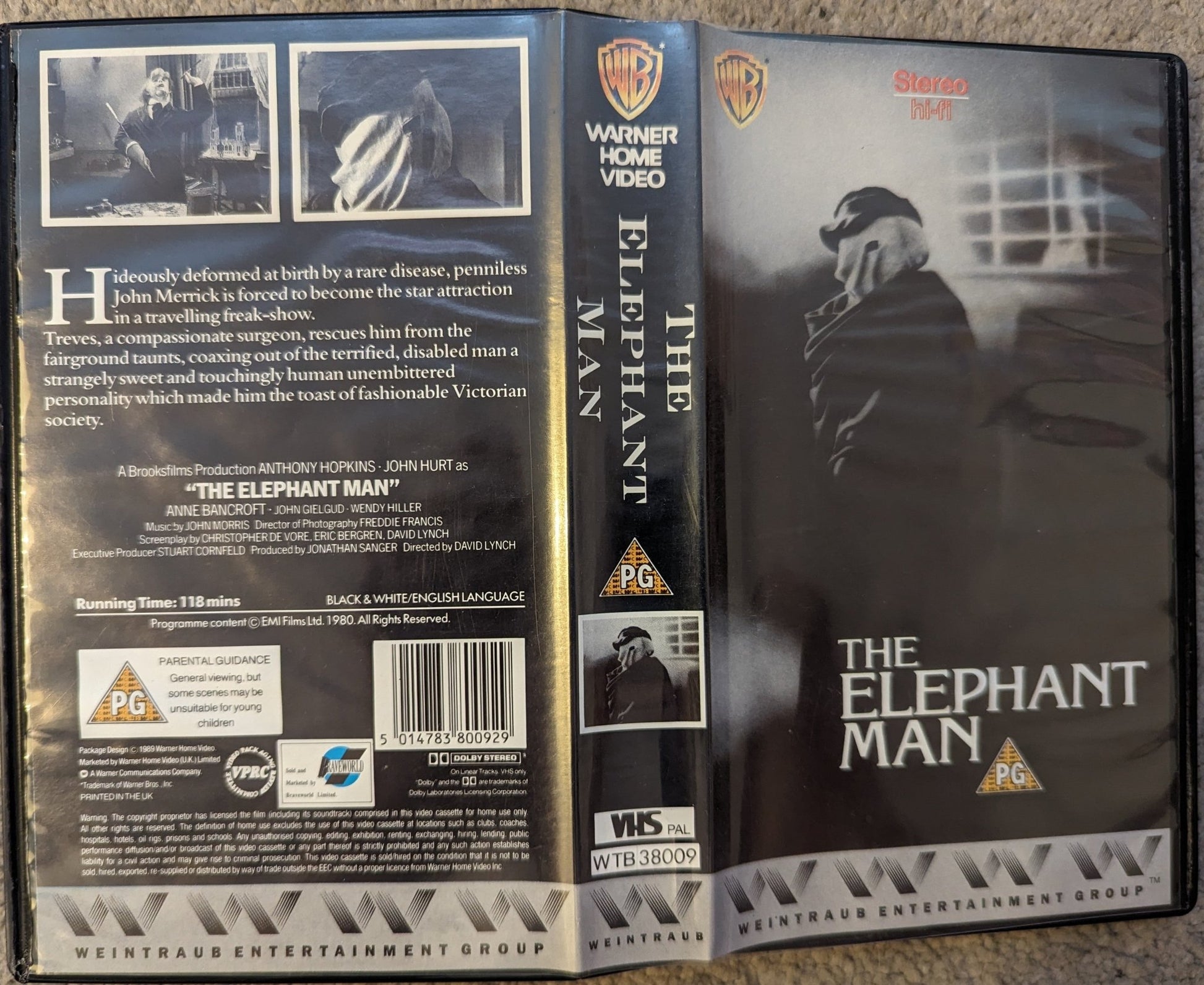 The Elephant Man VHS Video - Flippin Retro Video Shop