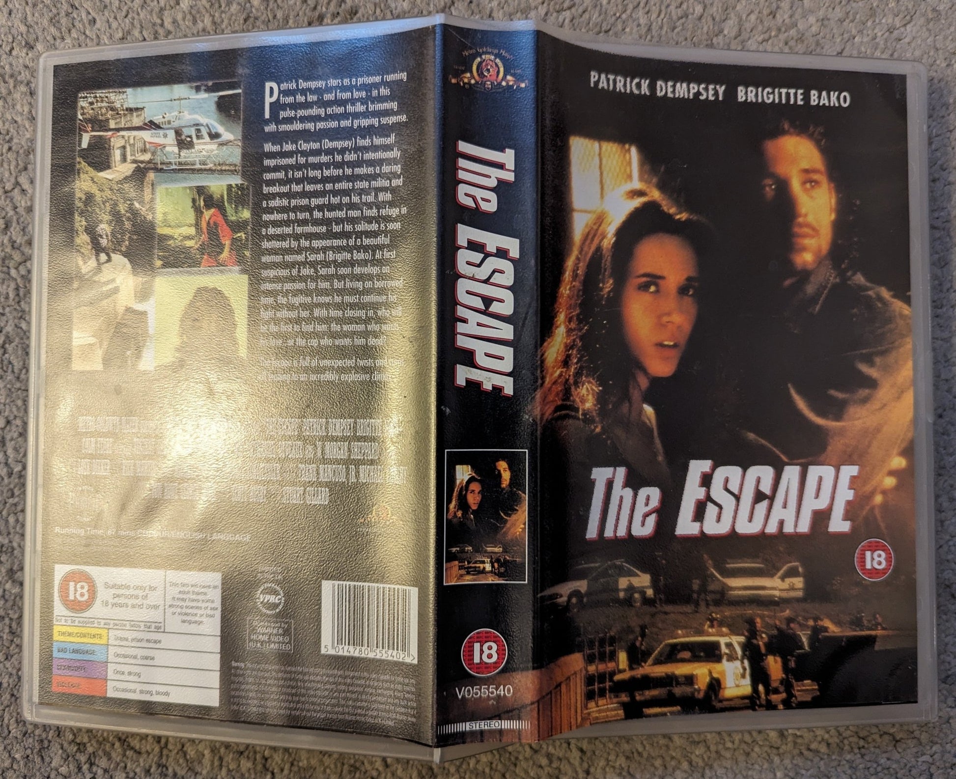 The Escape (1997) VHS Video Ex Rental - Flippin Retro Video Shop