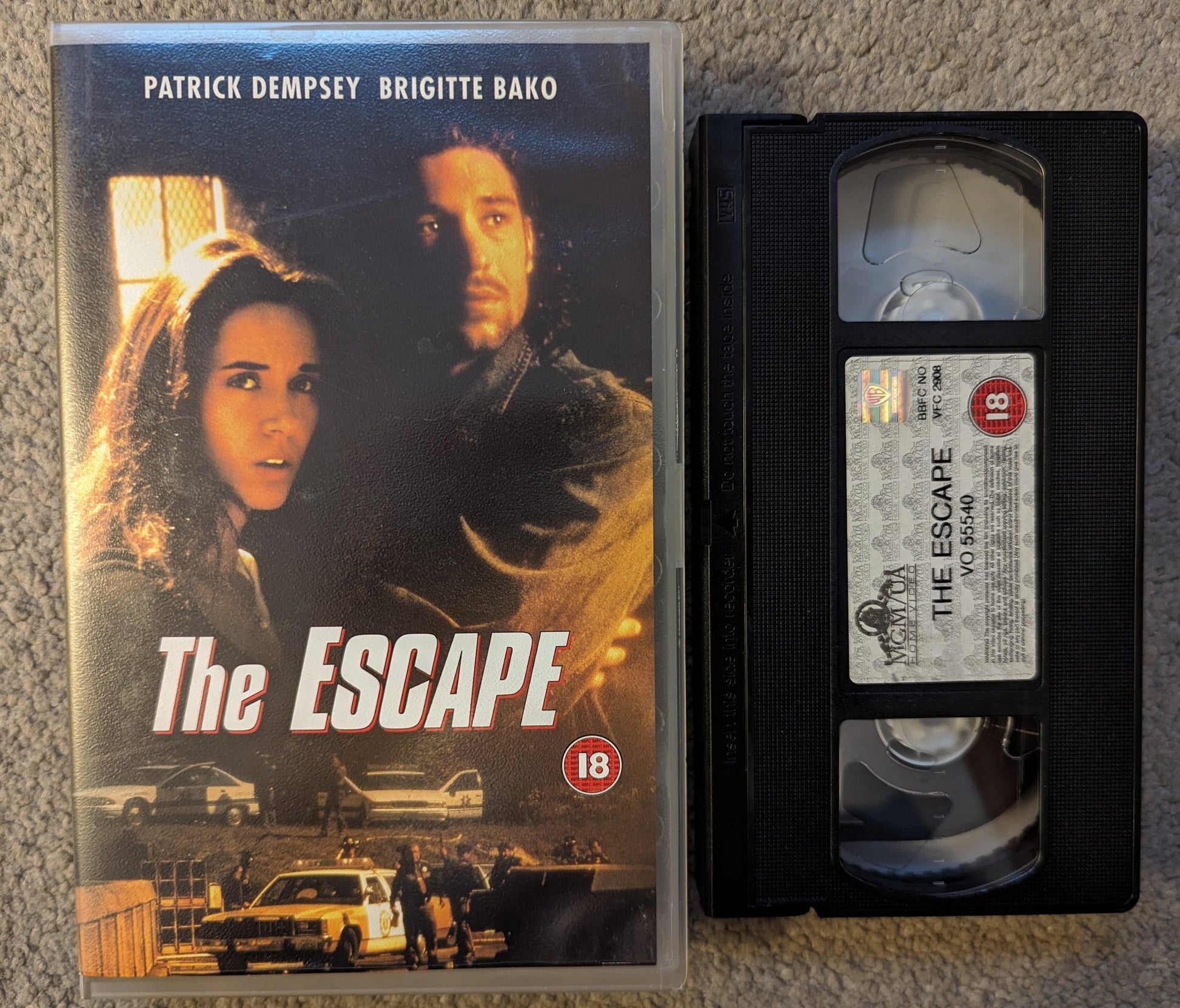 The Escape (1997) VHS Video Ex Rental - Flippin Retro Video Shop