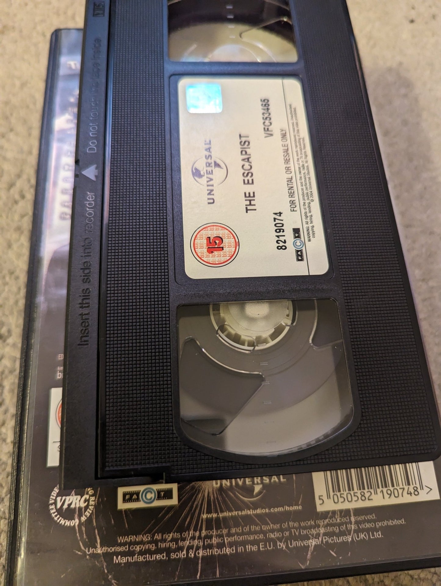 The Escapist (2002) VHS Video Ex Rental - Flippin Retro Video Shop