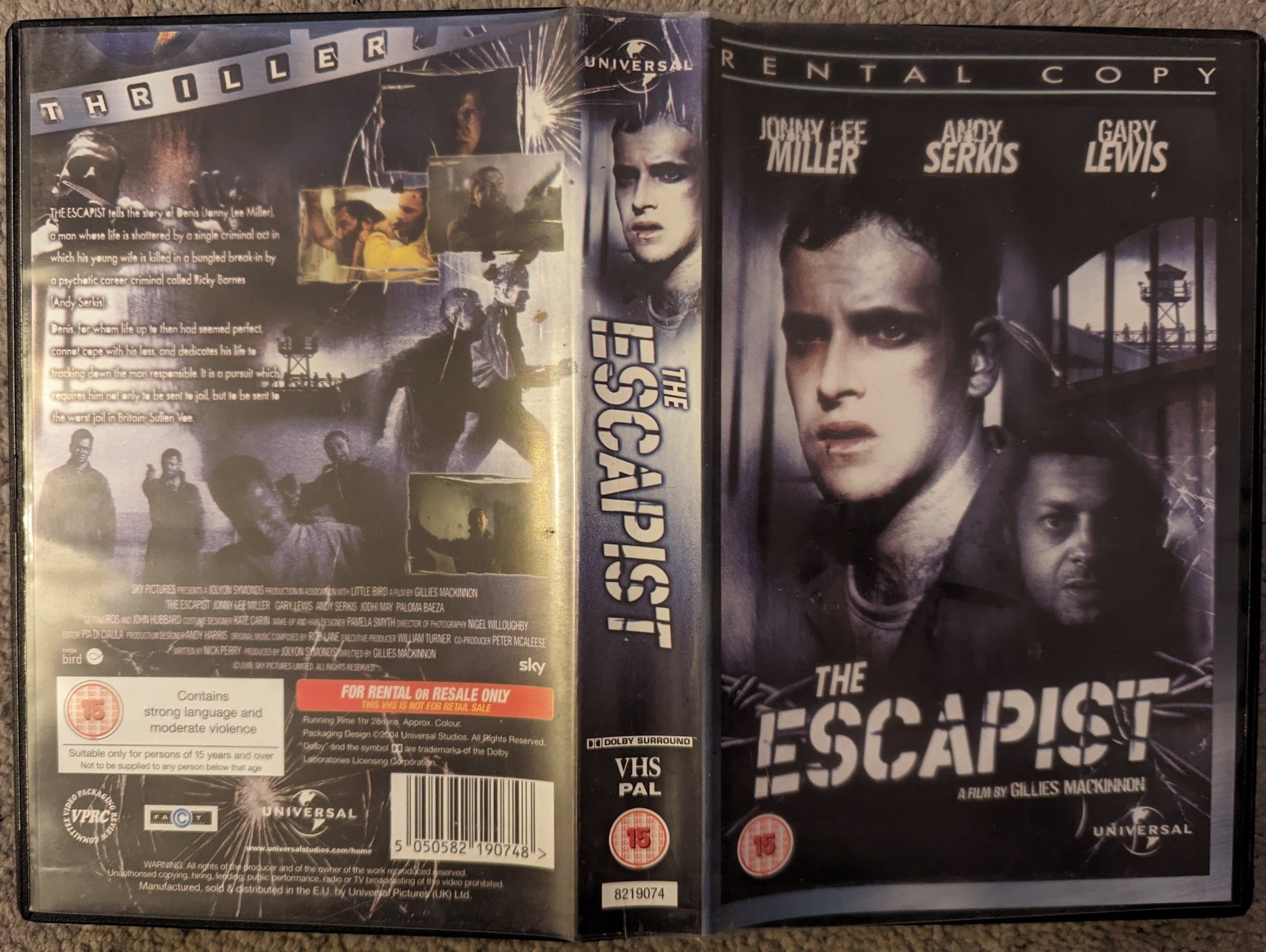 The Escapist (2002) VHS Video Ex Rental - Flippin Retro Video Shop