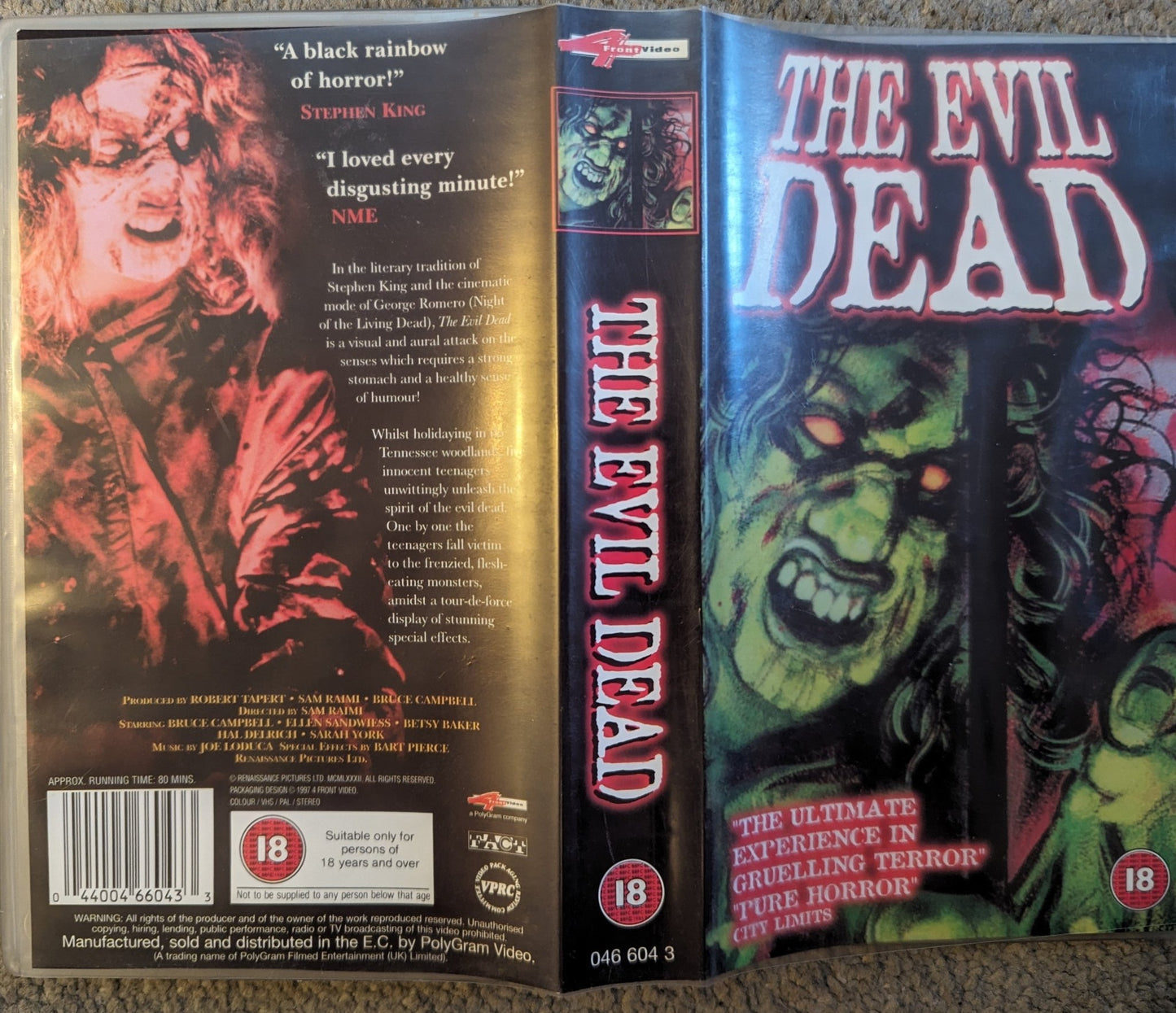 The Evil Dead (1981) VHS Video 4Front - Flippin Retro Video Shop