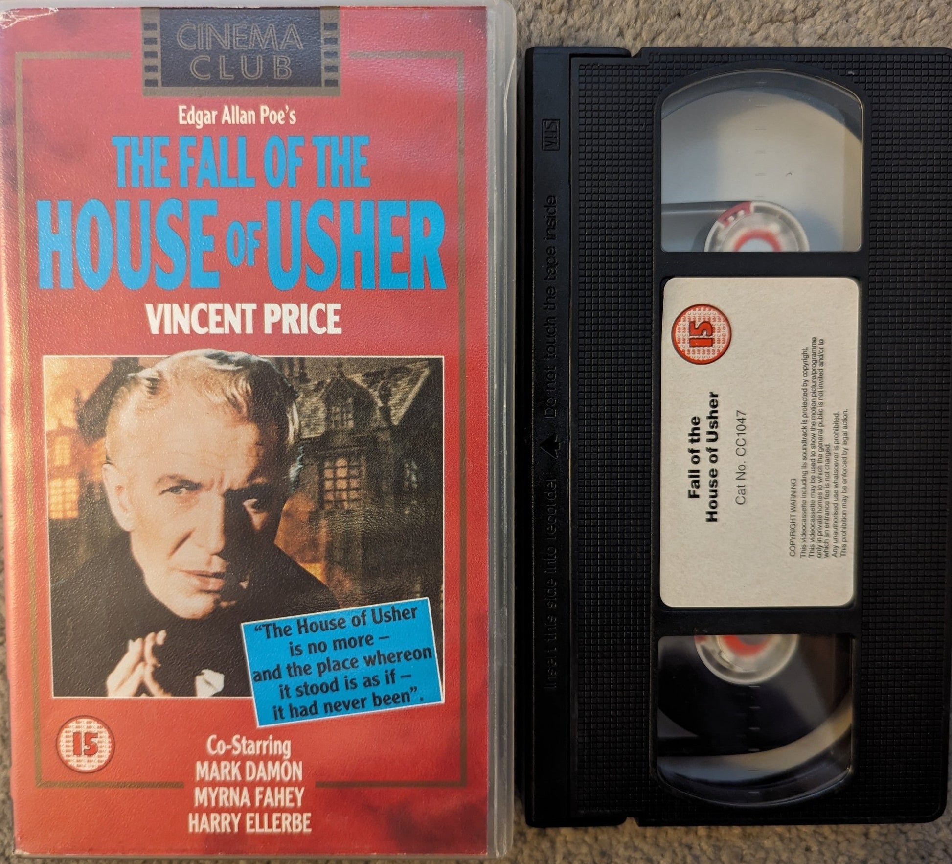 The Fall Of The House Of Usher (1960) VHS Video - Flippin Retro Video Shop