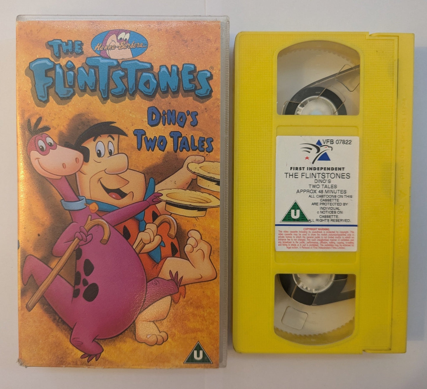 The Flintstones Dino's Two Tales VHS Video - Flippin Retro Video Shop