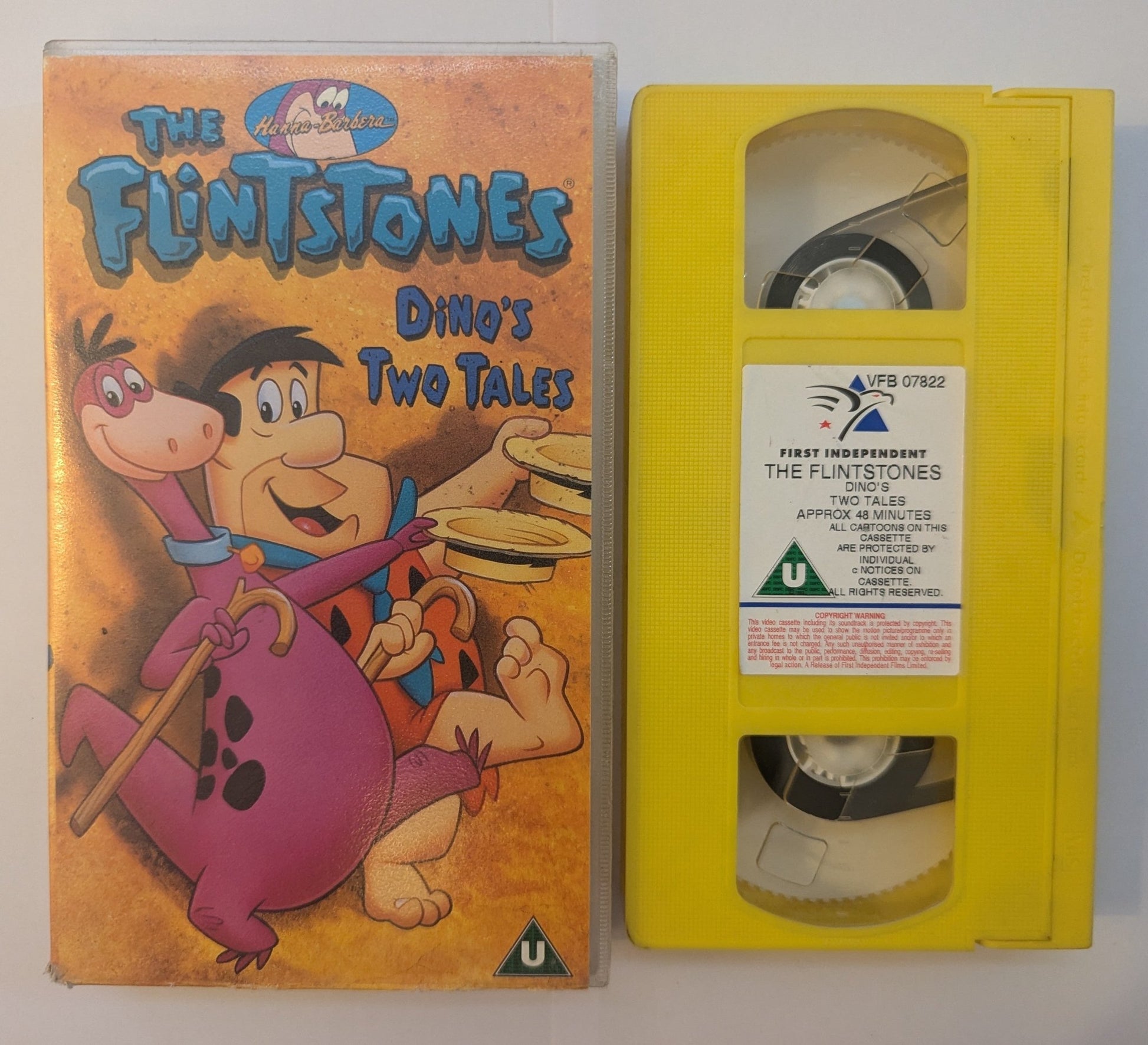 The Flintstones Dino's Two Tales VHS Video - Flippin Retro Video Shop