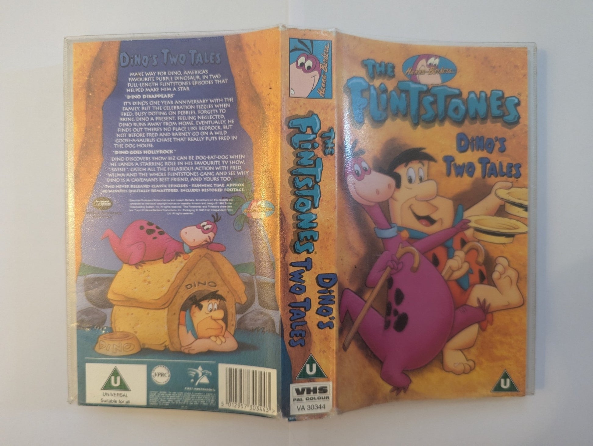 The Flintstones Dino's Two Tales VHS Video - Flippin Retro Video Shop