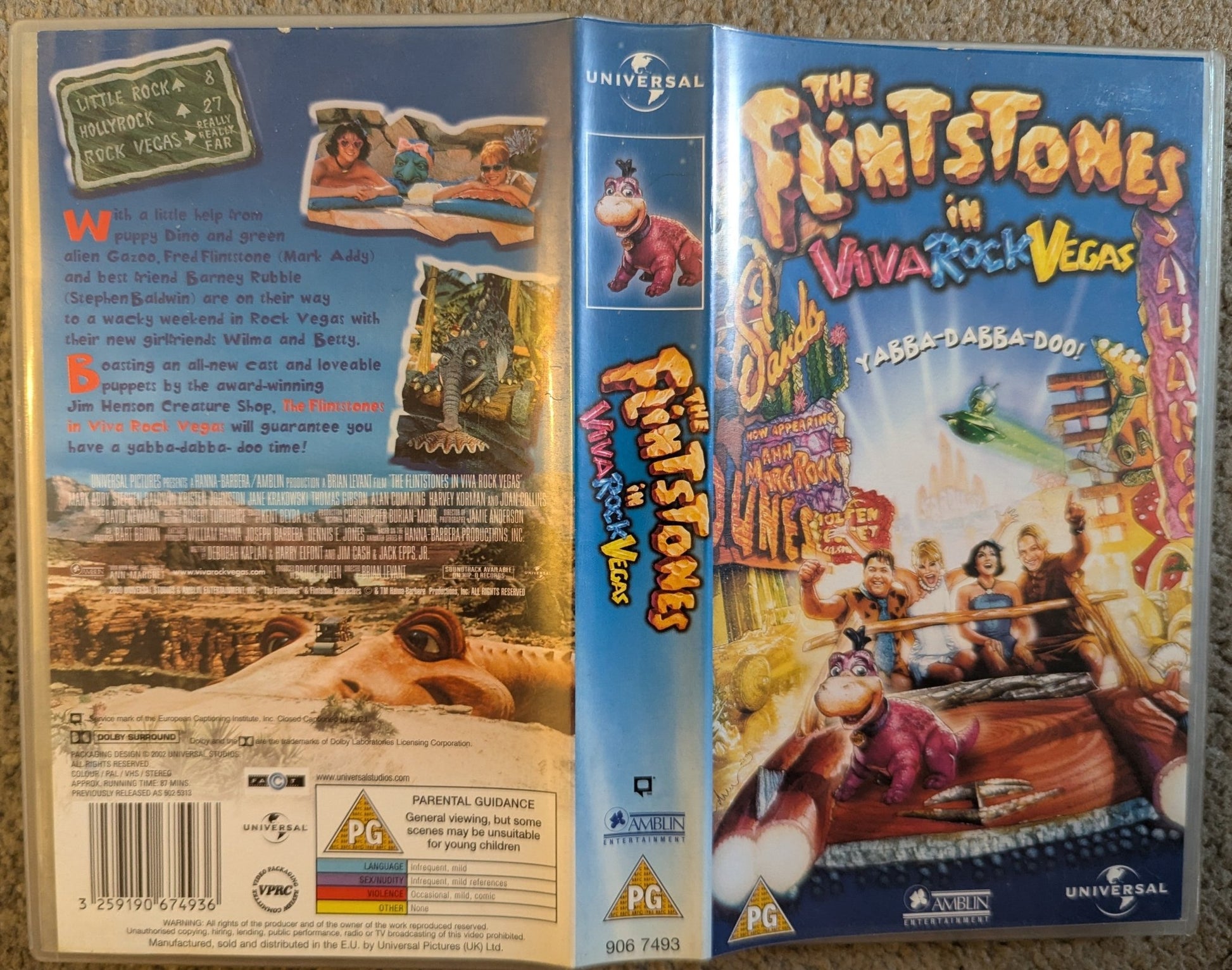 The Flintstones Viva Rock Vegas (2000) VHS Video - Flippin Retro Video Shop